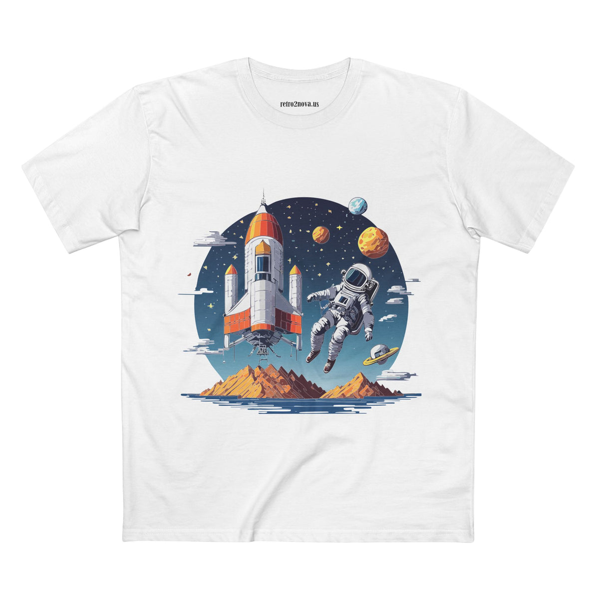 Cosmos Astronaut Graphic Tee Staple Unisex 100 Cotton Tee Shirt - CS-44
