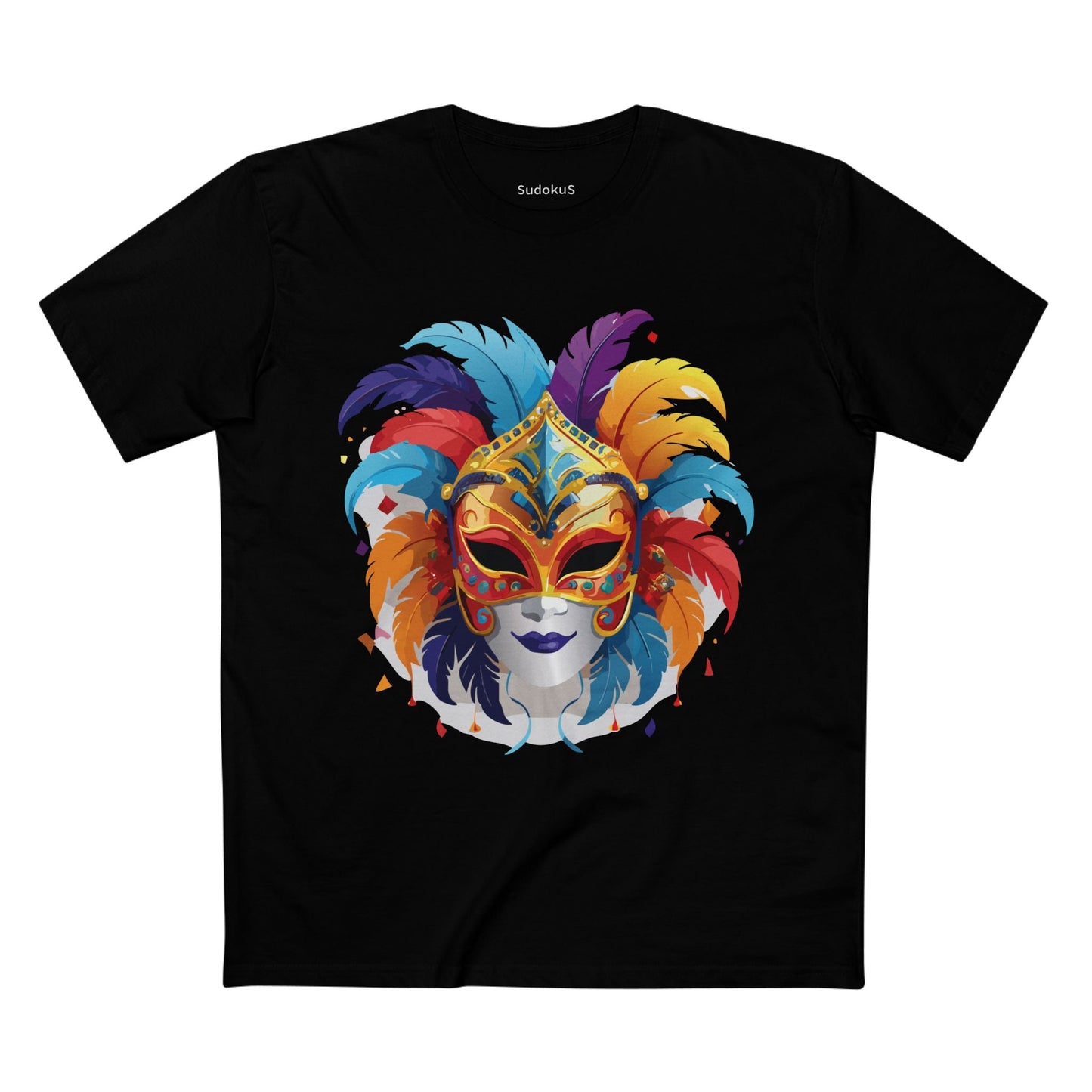 Mask Graphic Unisex 100 Cotton Staple Tee 11