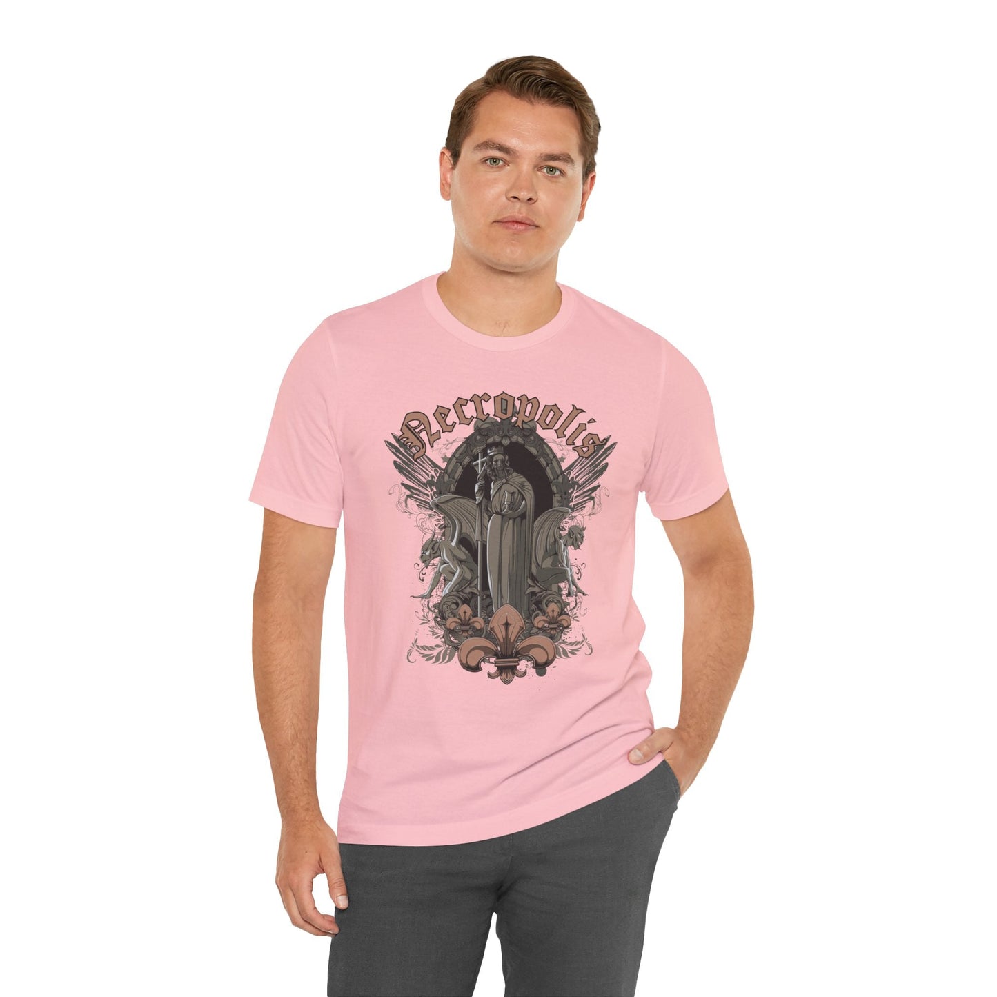 Gothic Skull Graphic Unisex Cotton T-Shirt r7