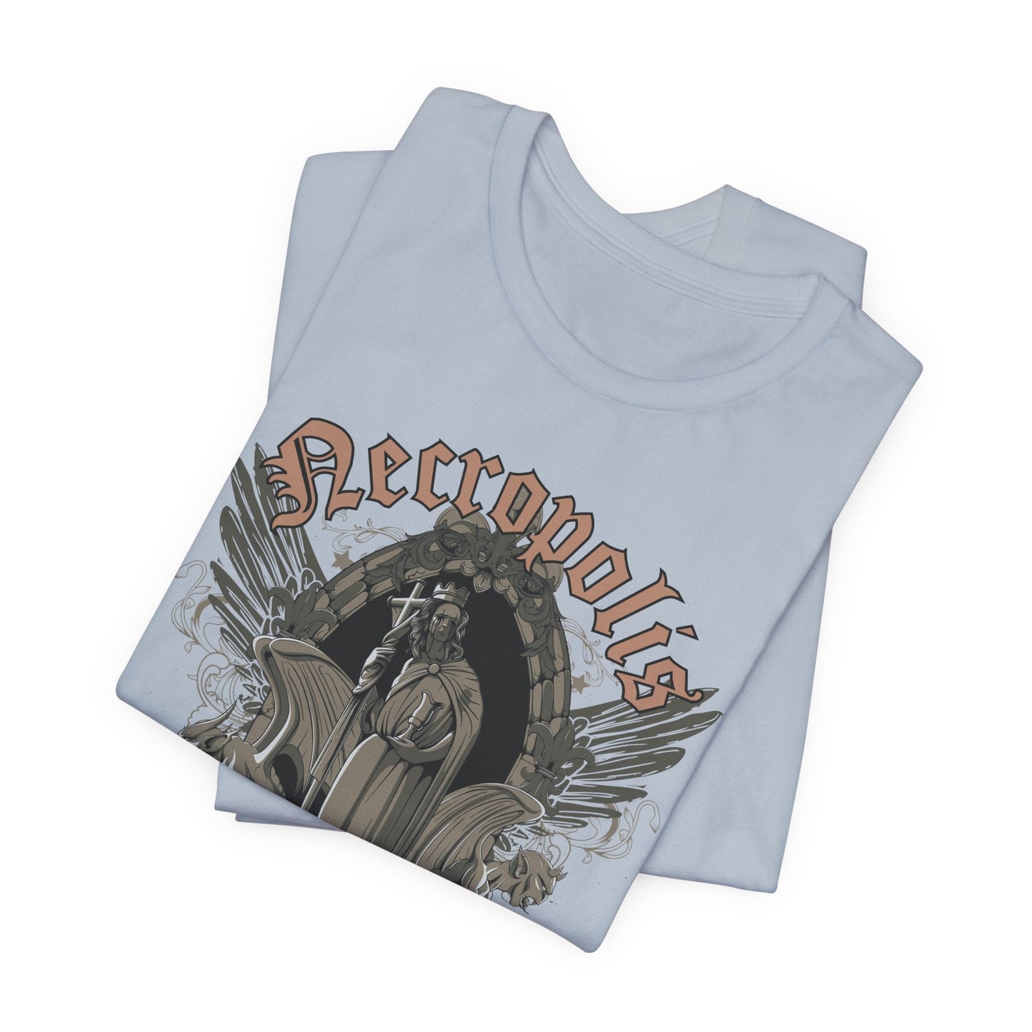 Gothic Skull Graphic Unisex Cotton T-Shirt r7