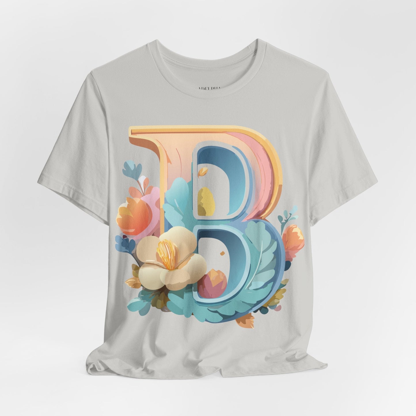 Letter B Graphic Tee Unisex Jersey Short Sleeve Shirt By Adelpha Vintage Artwork