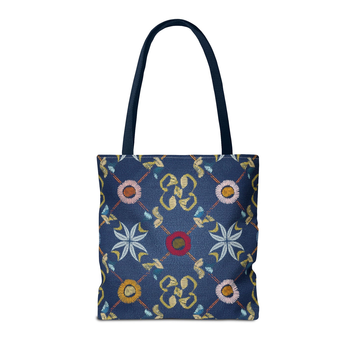 Denim Fabric Imitation Print Unisex Canvas Bag Poly Spun 3 Sizes Tote Bag 178