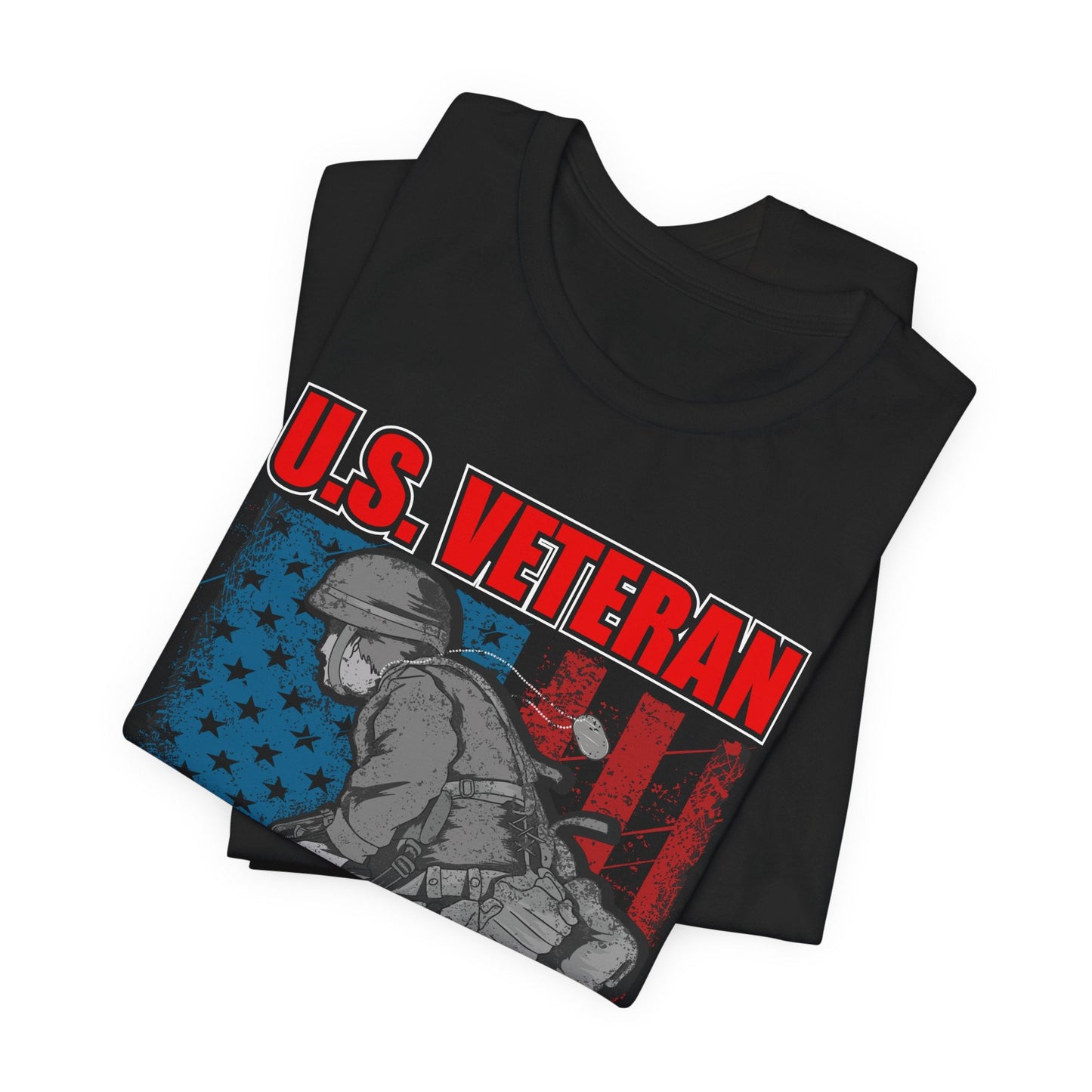 Army Veteran Patriotic Graphic Design Unisex Cotton T-Shirt v31