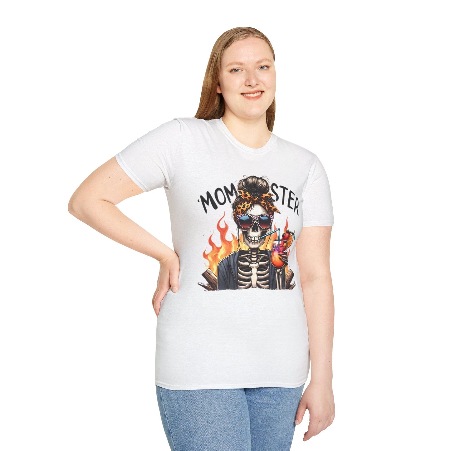 Skull Tee Shirt Unisex Skeleton Shirt Softstyle Gildan 100 Percent Cotton Graphic Tee
