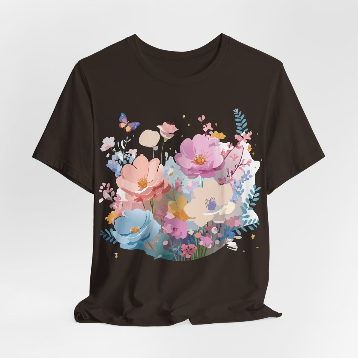 Floral Graphic Tee Shirt - Bella+Canvas Unisex 100 Cotton 44