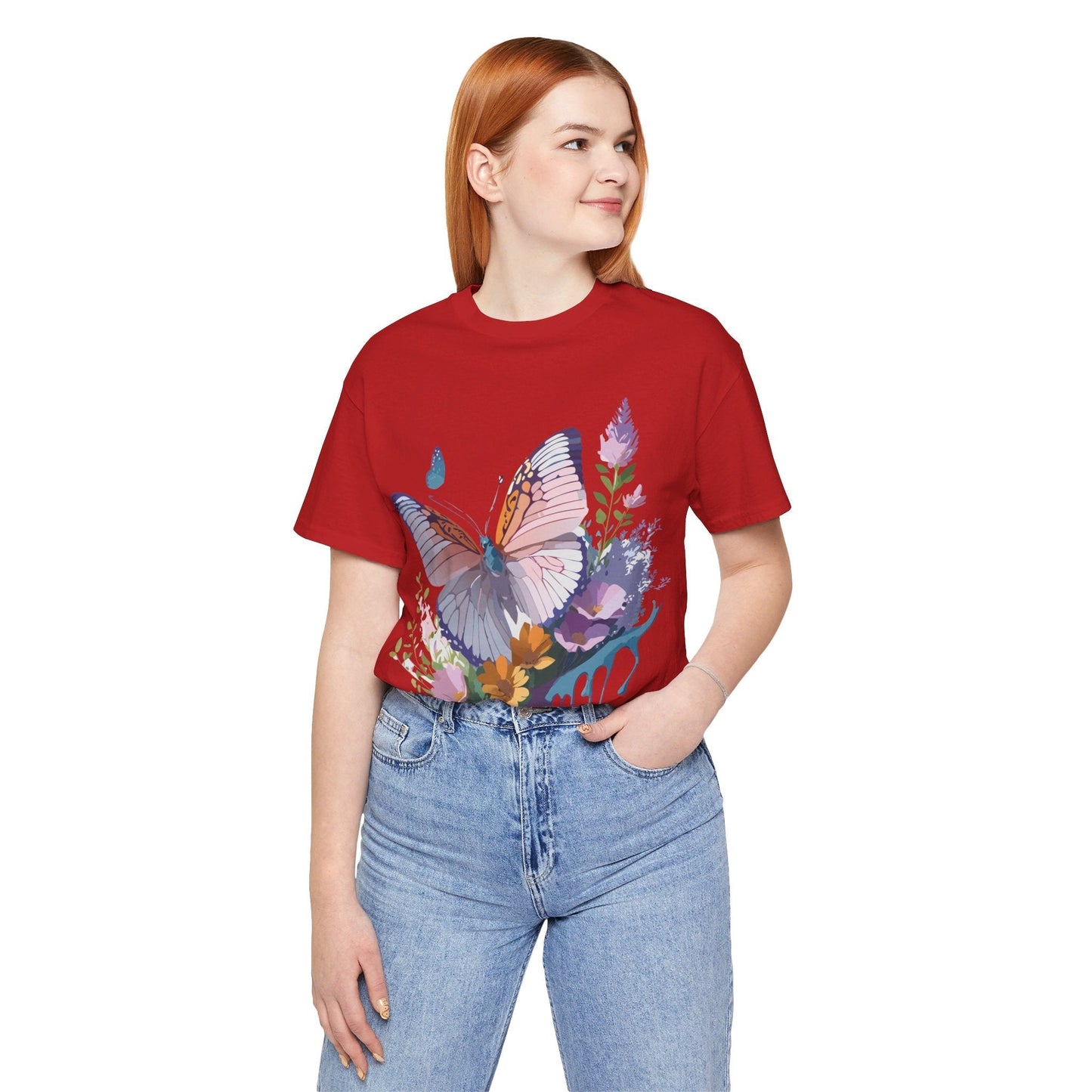 Butterfly Graphic Tee Unisex Adelpha Vintage Inspired Art Design Tee