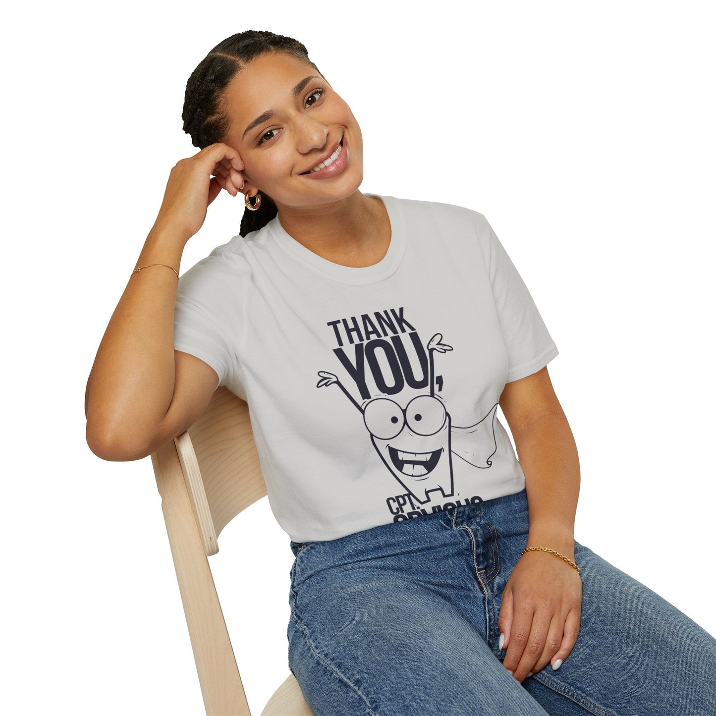 Cartoon T Shirt Animation Funny Tee Unisex Gildan Softstyle 64000 Ring Spun Cotton