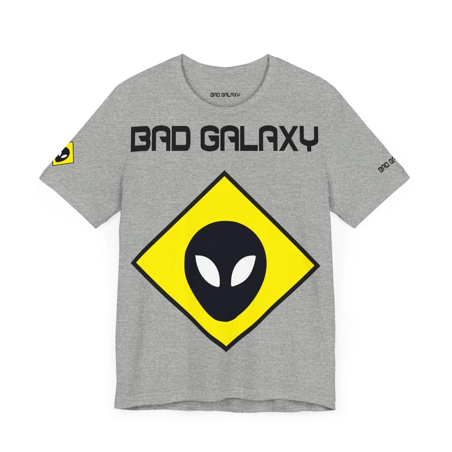 Bad Galaxy Tee Shirt With Alien 100 Percent Cotton Made In USA Eco Friendly Inks