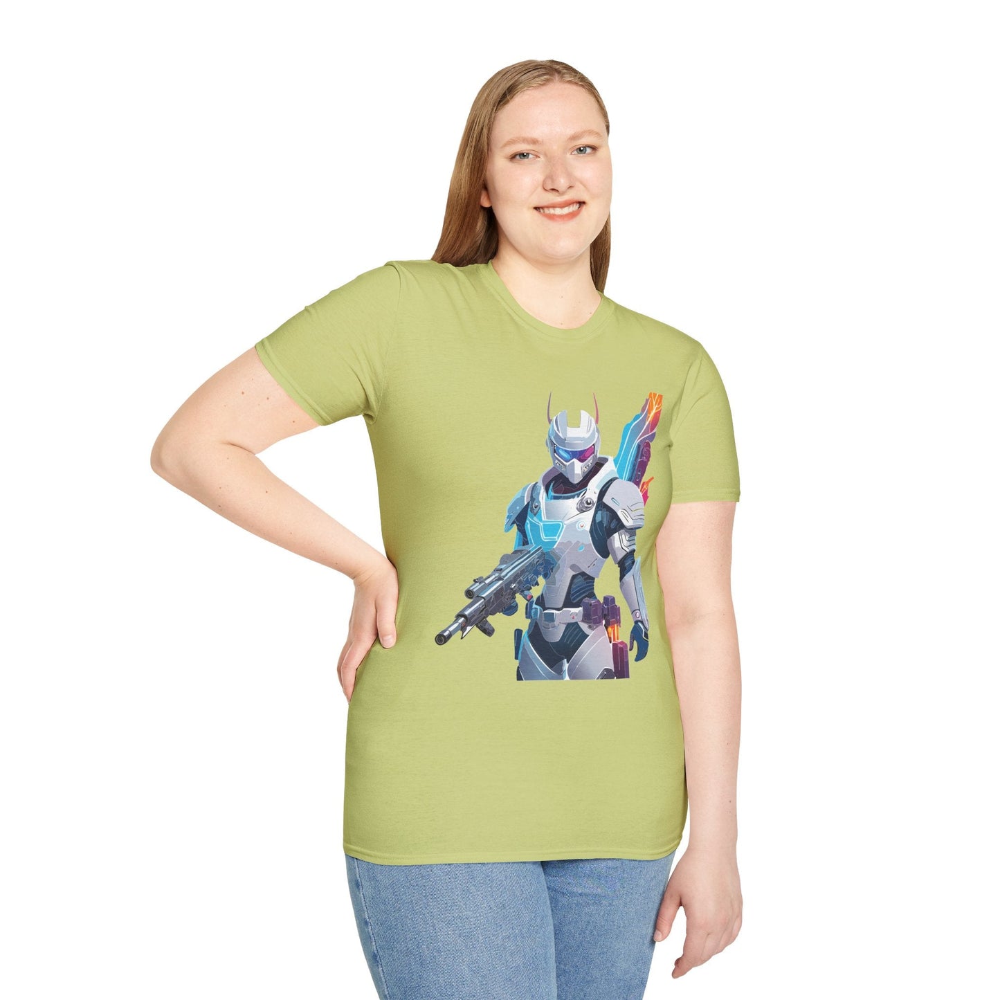 Robocop T Shirt Unisex Softstyle 64000 Graphic Tee 100 Percent Ring Spun Cotton Comfort