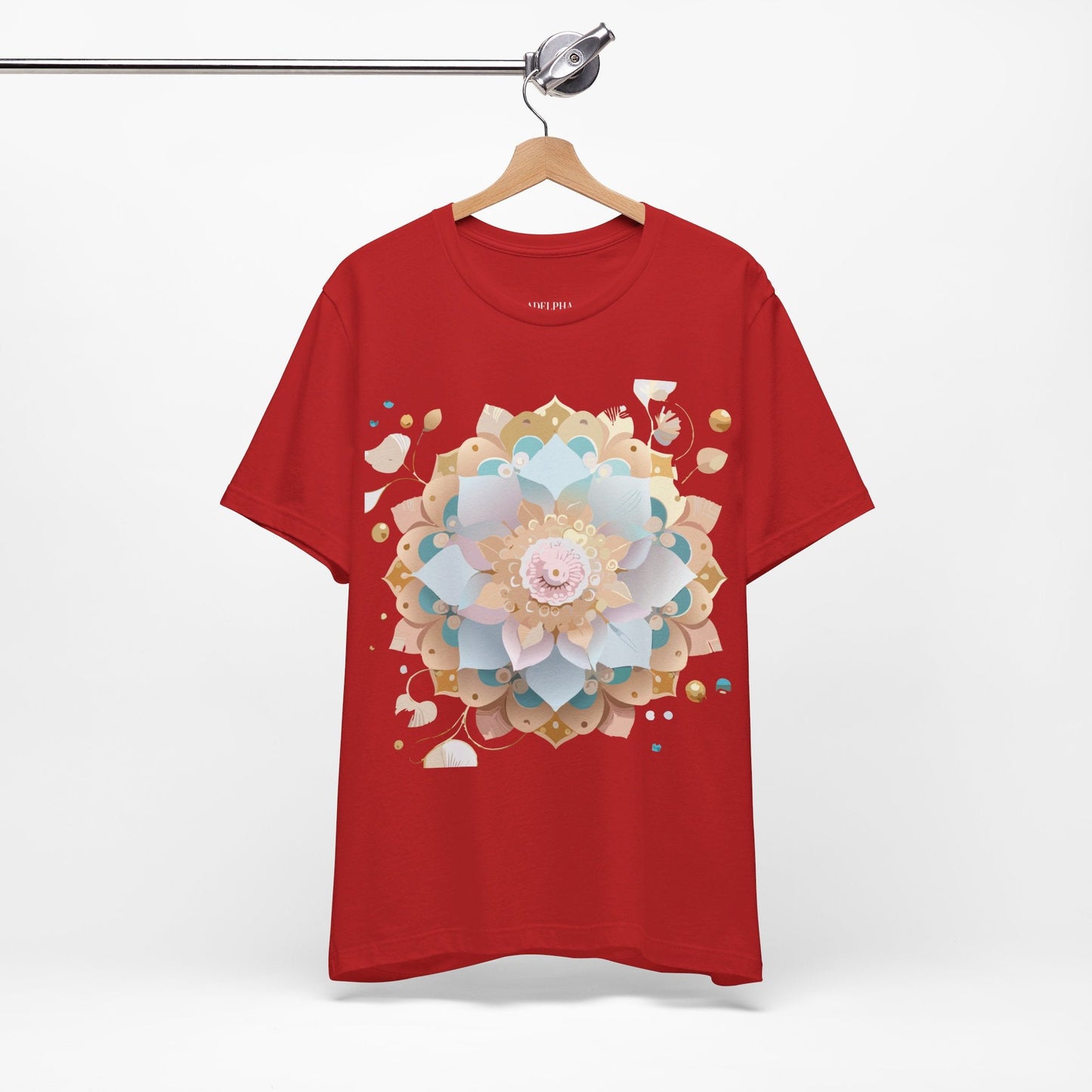 Mandala Graphic Tee Unisex Jersey Short Sleeve Featuring Vintage Inspired Adelpha Artwork