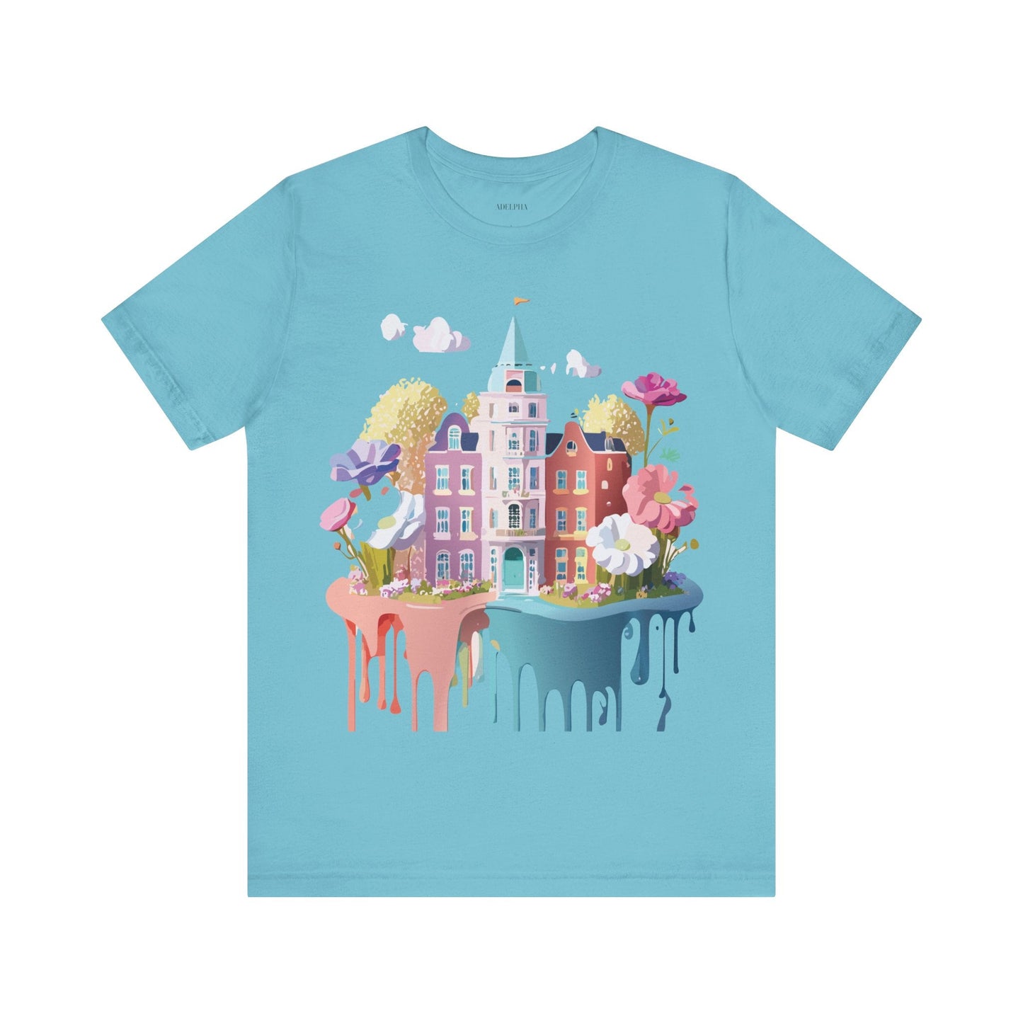 Amsterdam Tourist Shirt Graphic Tee Unisex Vintage Inspired Art Design by Adelpha Short Sleeve