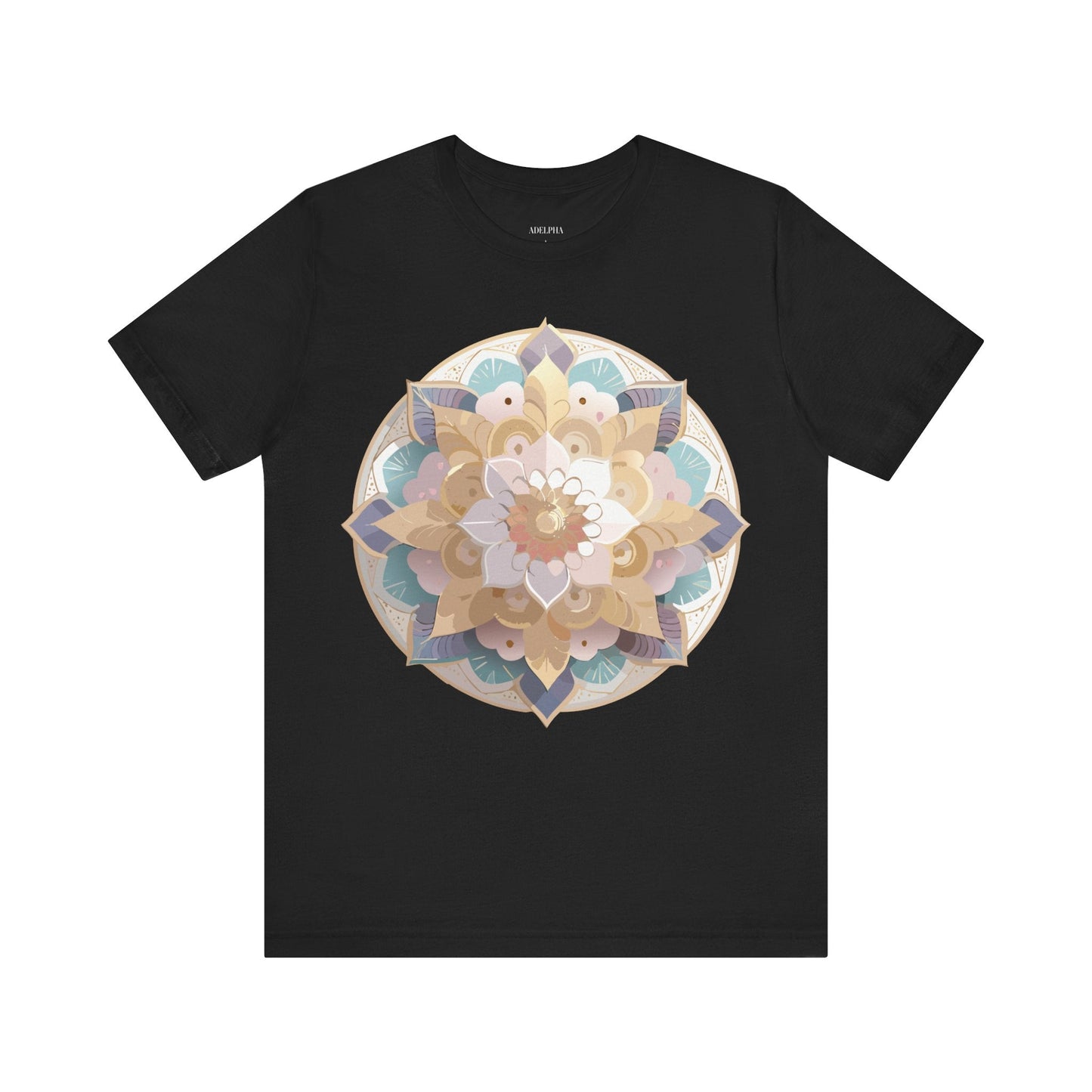 Adelpha Mandala Graphic Tee Unisex Jersey Short Sleeve Vintage Inspired Art Design Shirt