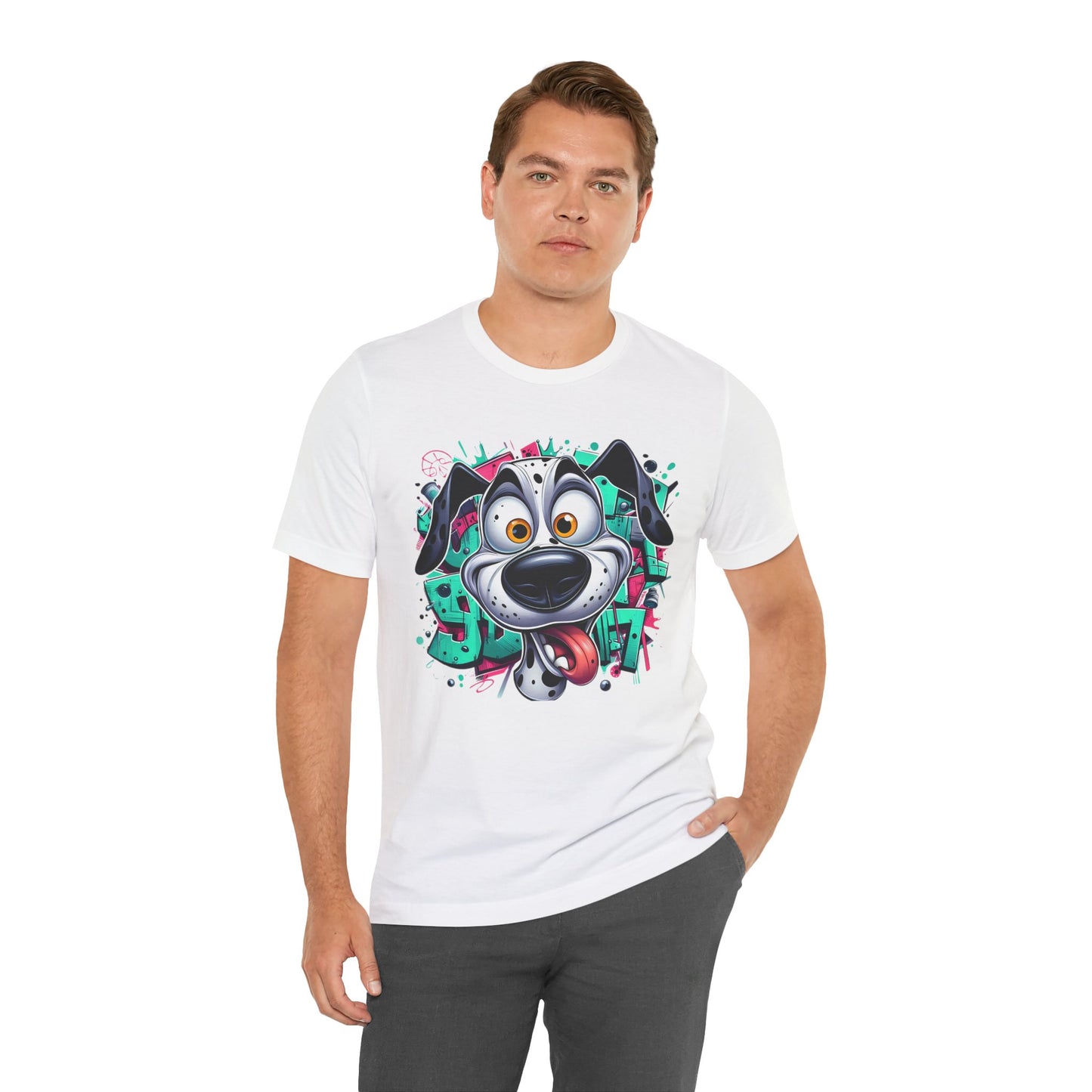 Viki Animal Tees, Dog Tee Shirt, Funny Dog T-Shirt, Art Design Top, Funny Animal T-Shirt, Graphic Tee