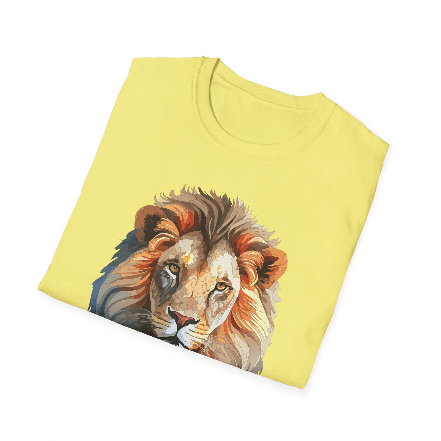 Gildan Lion Graphic Short Sleeve Softstyle Tee 100 Percent Cotton