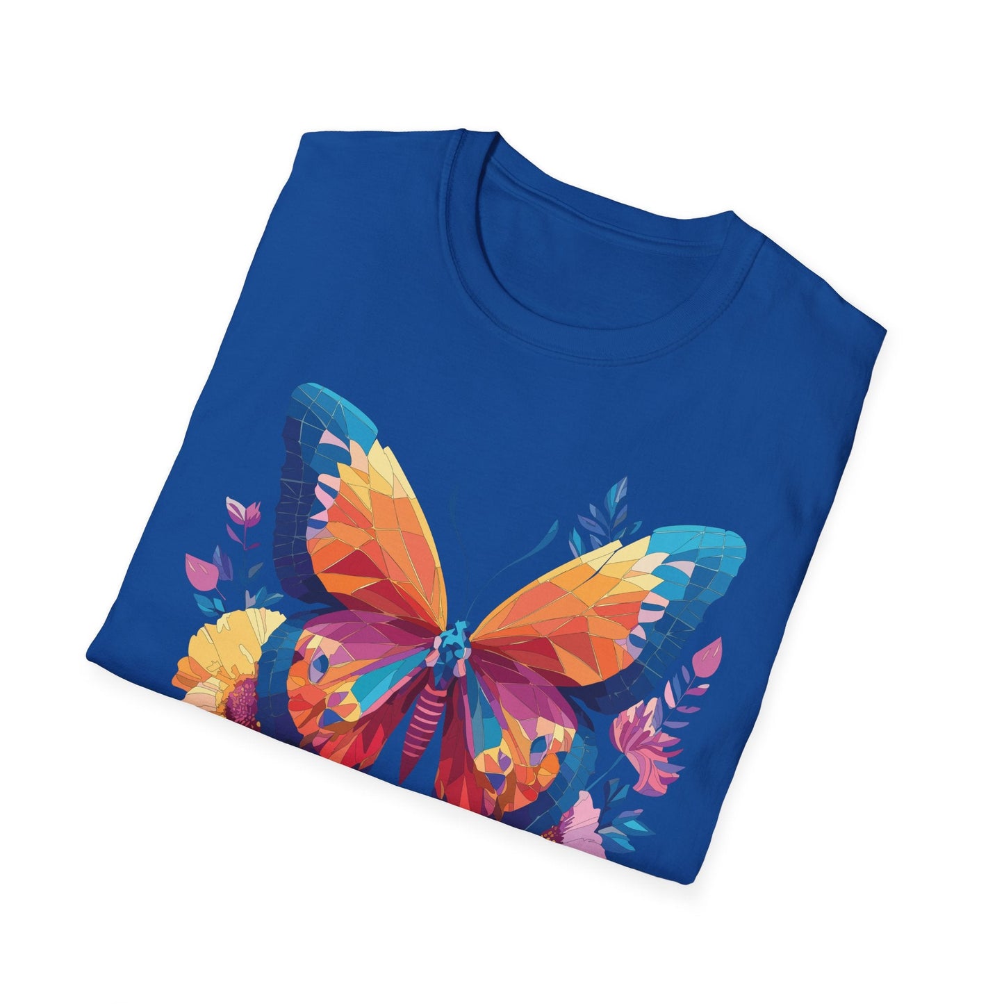 Butterfly Shirt Unisex Softstyle Short Sleeve Tee Monarch Butterfly 100 Percent Cotton