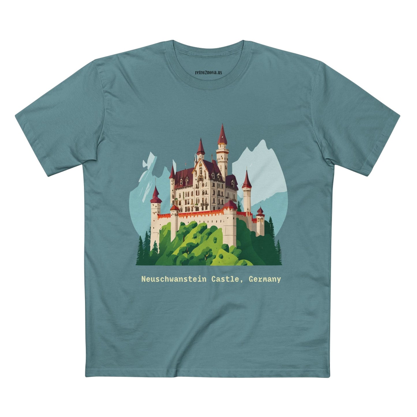 Germany Travel Shirt Unisex Premium Cotton Tee With Original Retro2Nova Art Design Daily Comfort