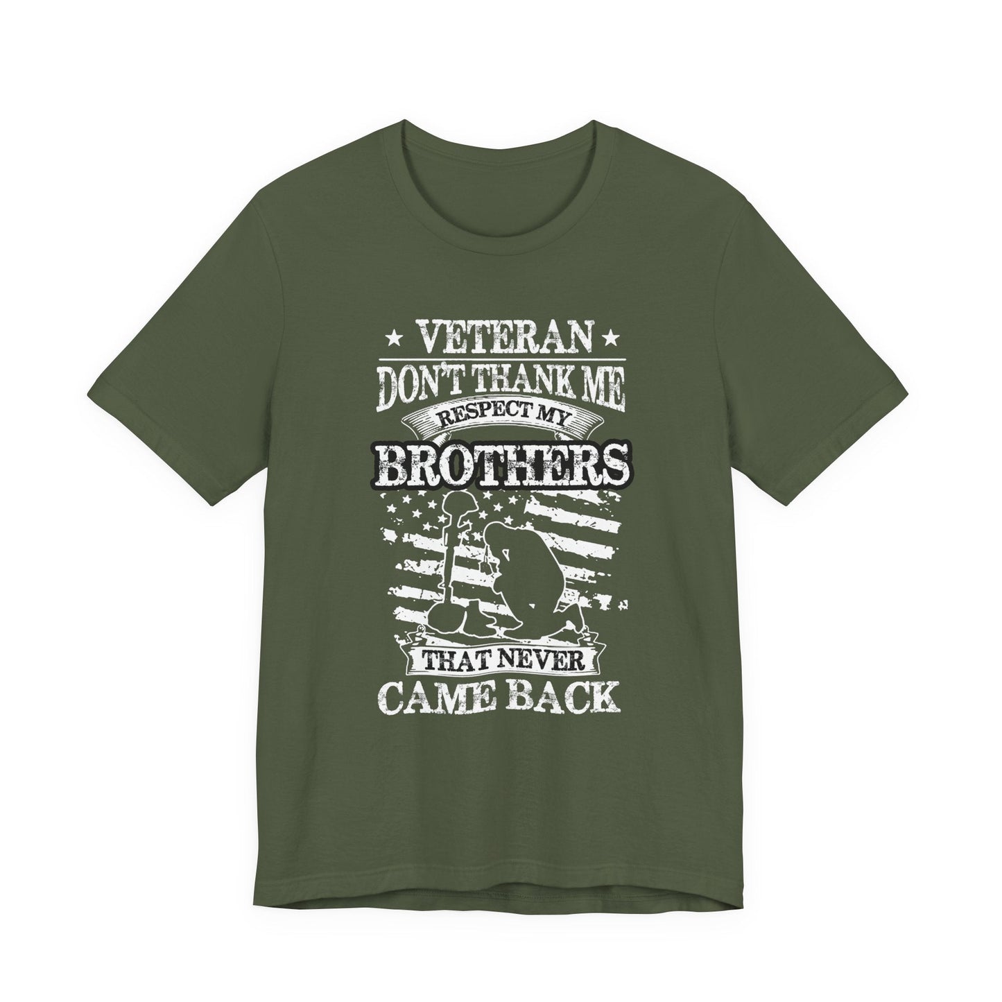 Army Veteran Patriotic Graphic Design Unisex Cotton T-Shirt v60