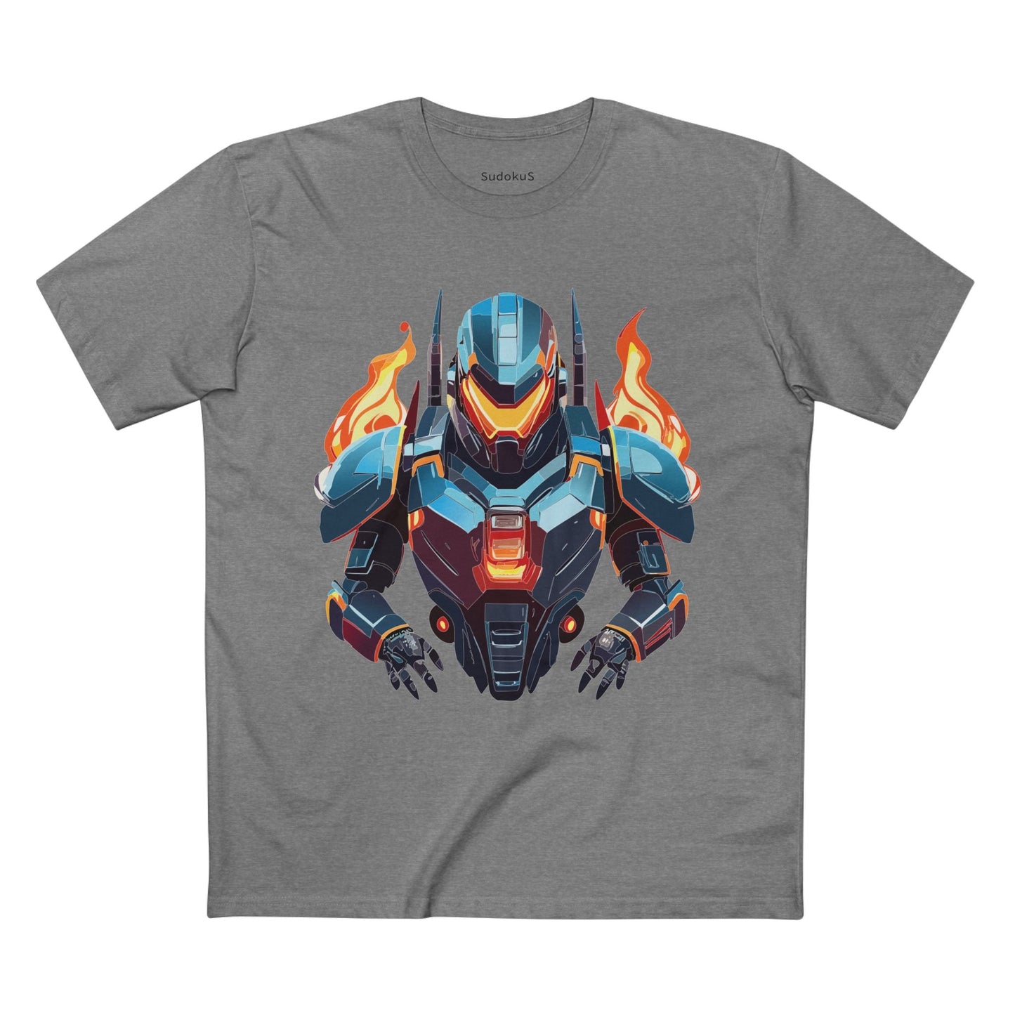 Cyborg Robot Graphic Unisex 100 Cotton Staple Tee 20