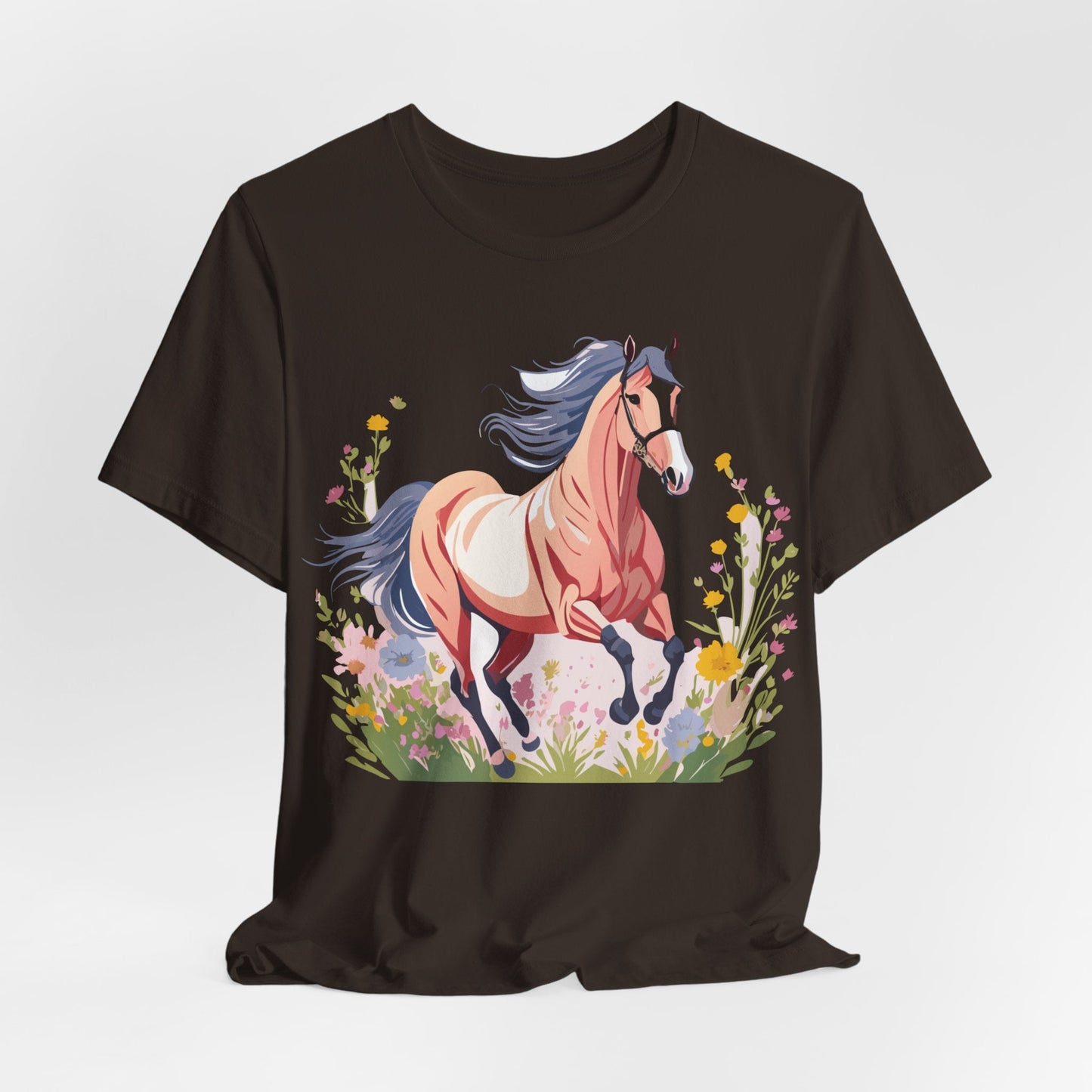 Horse Graphic Unisex 100 Cotton Vintage Animal Art T-Shirt 8