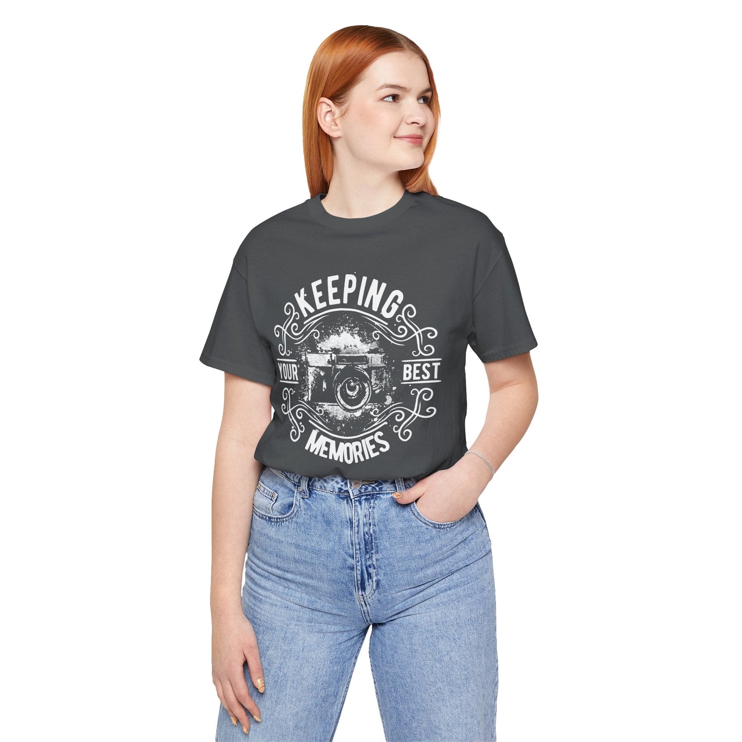 Keeping Your Best Memories T-Shirt Vintage Camera Graphic T-Shirt A-5