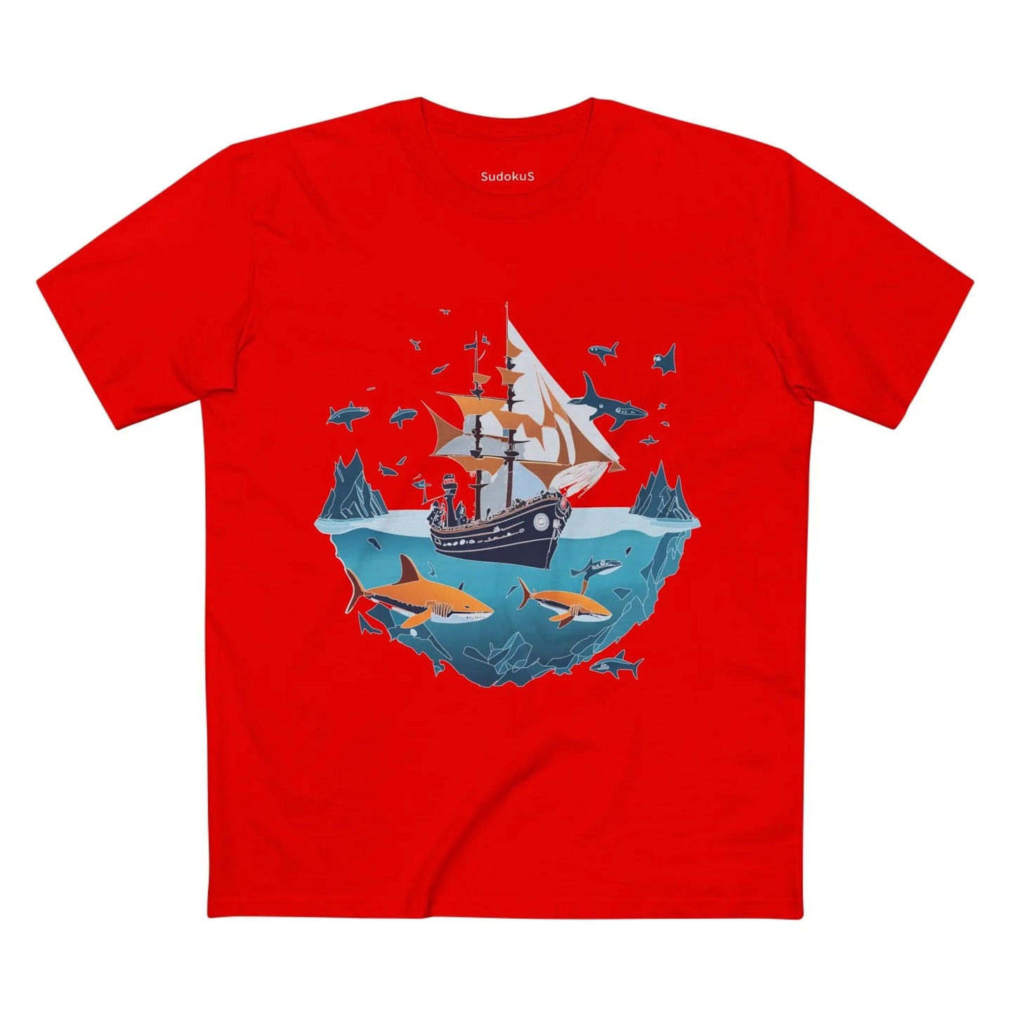 Ocean Coast Graphic Unisex 100 Cotton Staple Tee 31