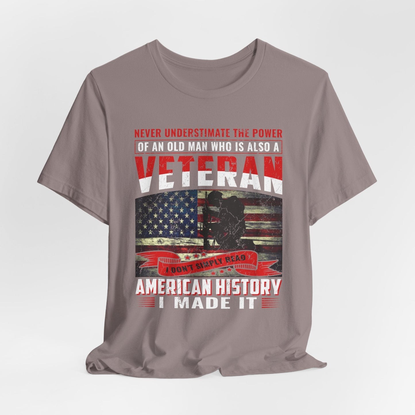 Army Veteran Patriotic Graphic Design Unisex Cotton T-Shirt v32