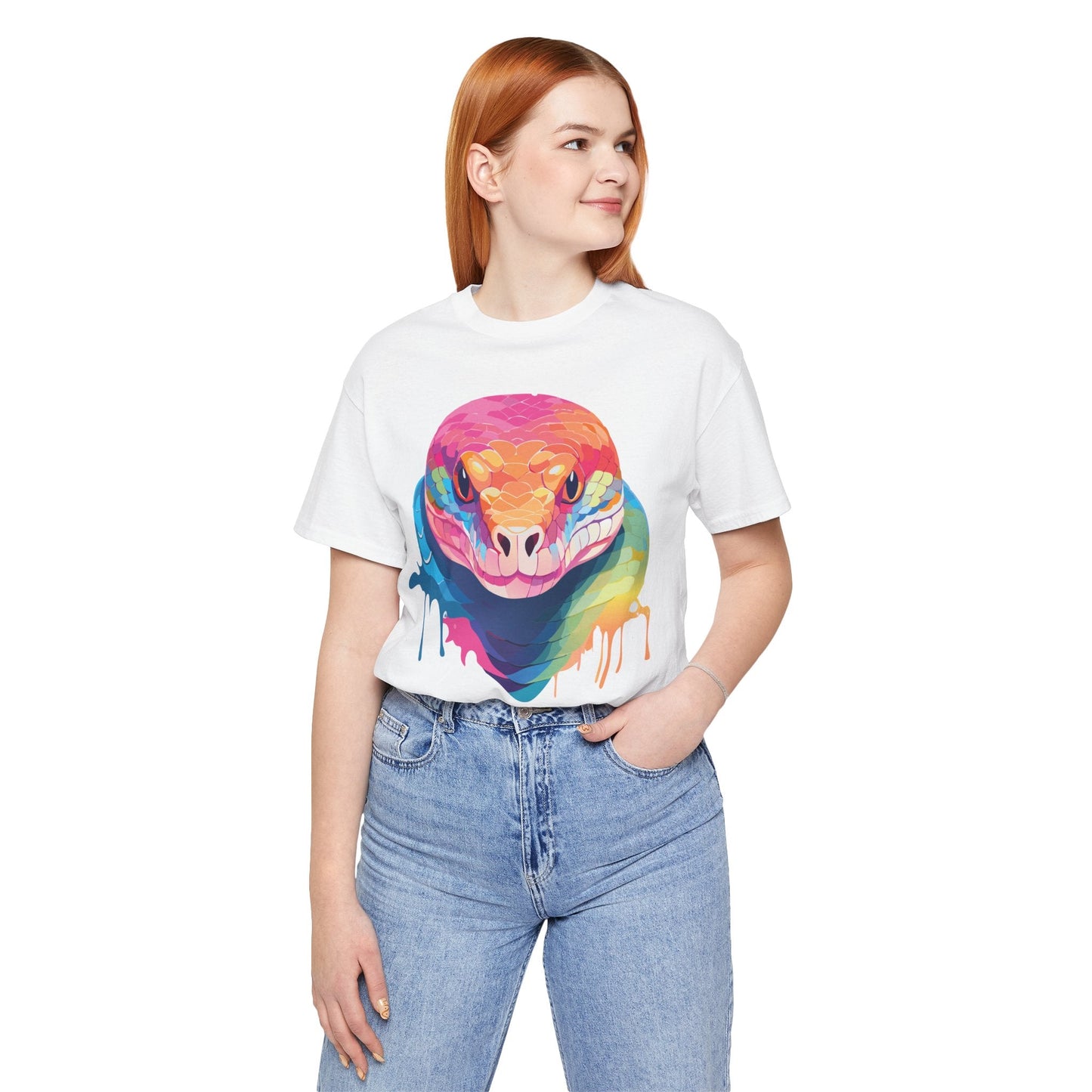 Unisex Animal Shirt With Art Design Wild Animals Graphic Print Casual Short Sleeve Tee