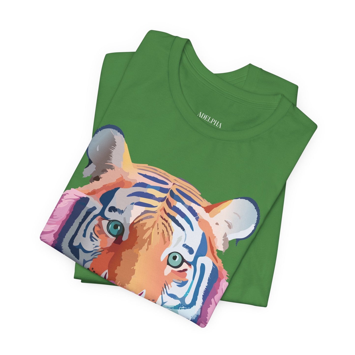 Tiger Graphic Unisex 100 Cotton Vintage Art with Animal Tee 17