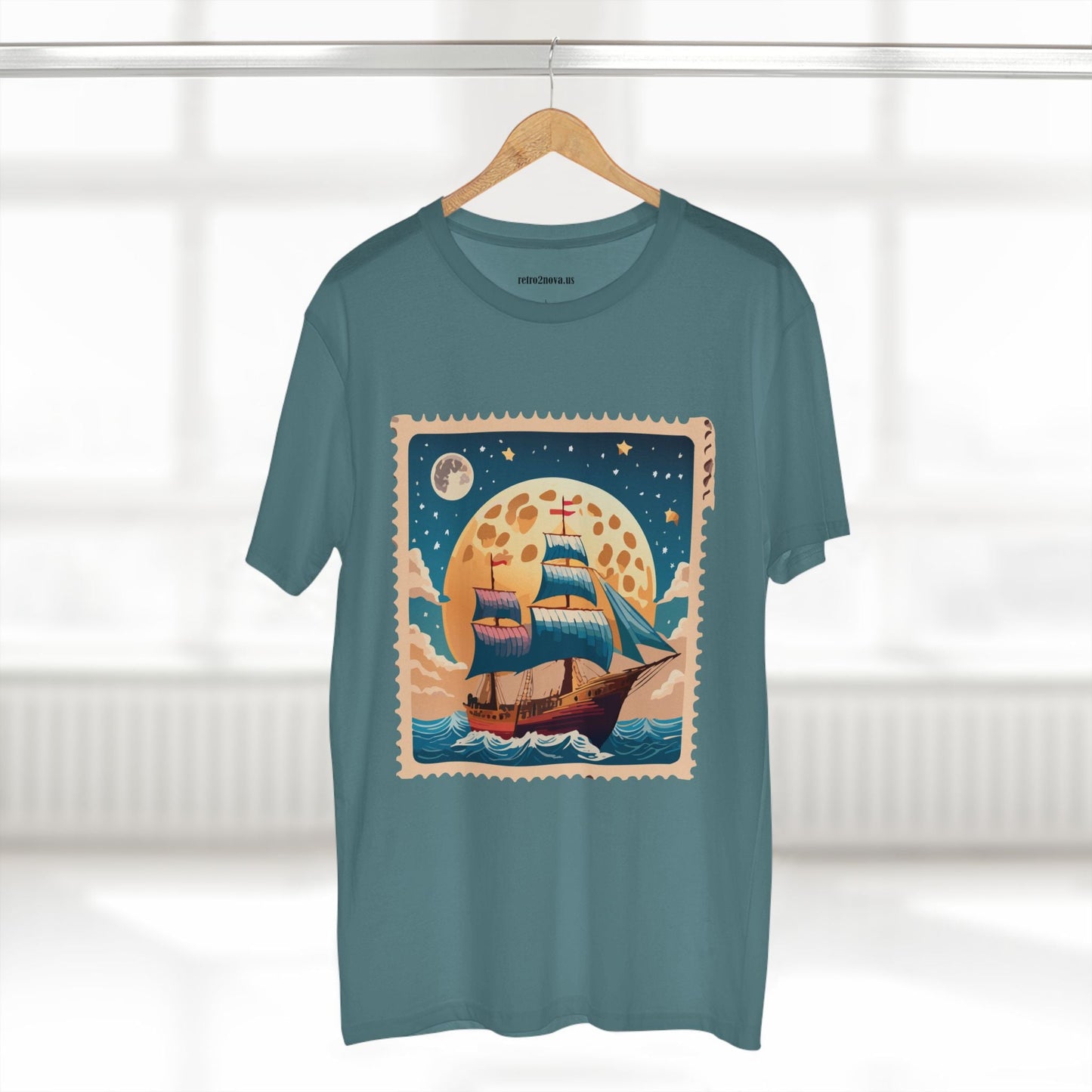 Stamp Shirt Postage Stamp Tee Unisex Premium Cotton with Original Art Design Retro2Nova
