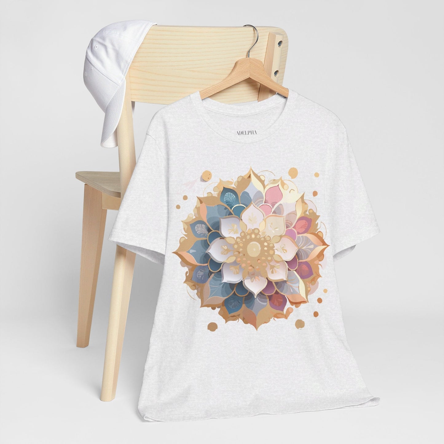 Mandala Graphic Tee For Men And Women By Adelpha Unisex Short Sleeve Art Design Shirt