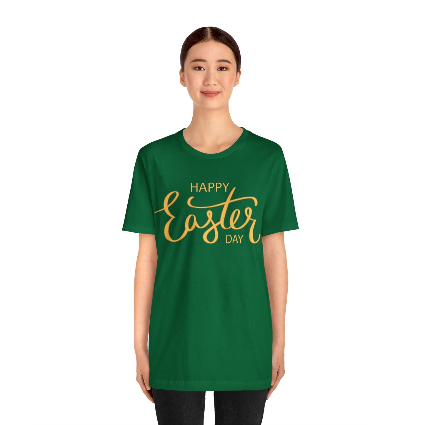 Unisex Cotton Tee Shirt with Easter Prints