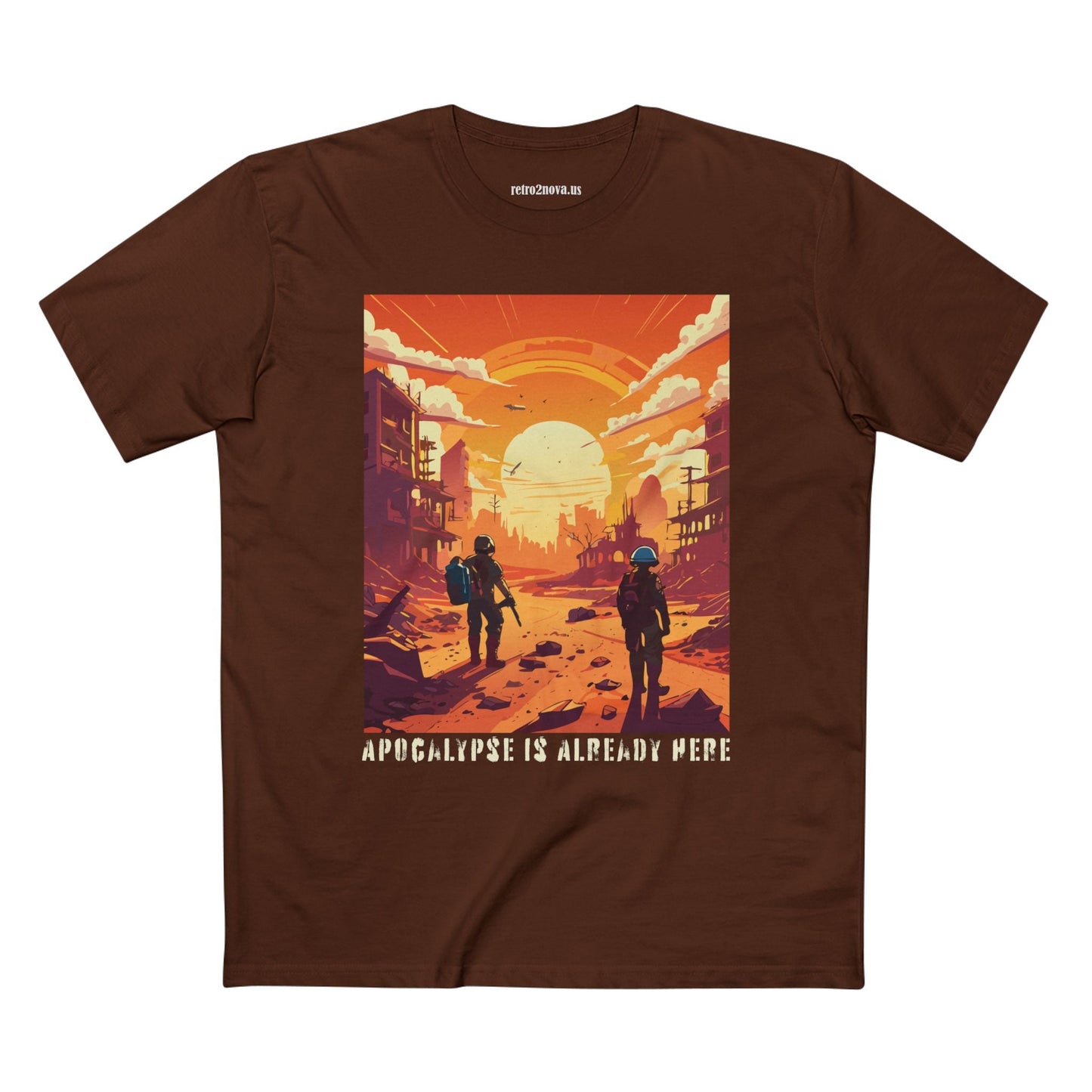 Cataclysm Doomsday Shirt Unisex Premium Cotton Tee With Original Art Design By Retro2Nova