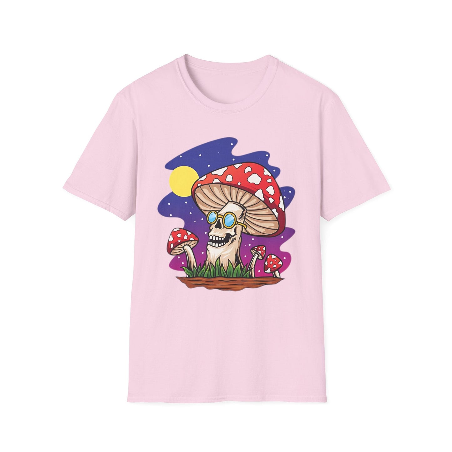 Mashroom Mushroom Tee Shirt Unisex Funny Fungus Design Softstyle 64000 Cotton Tee