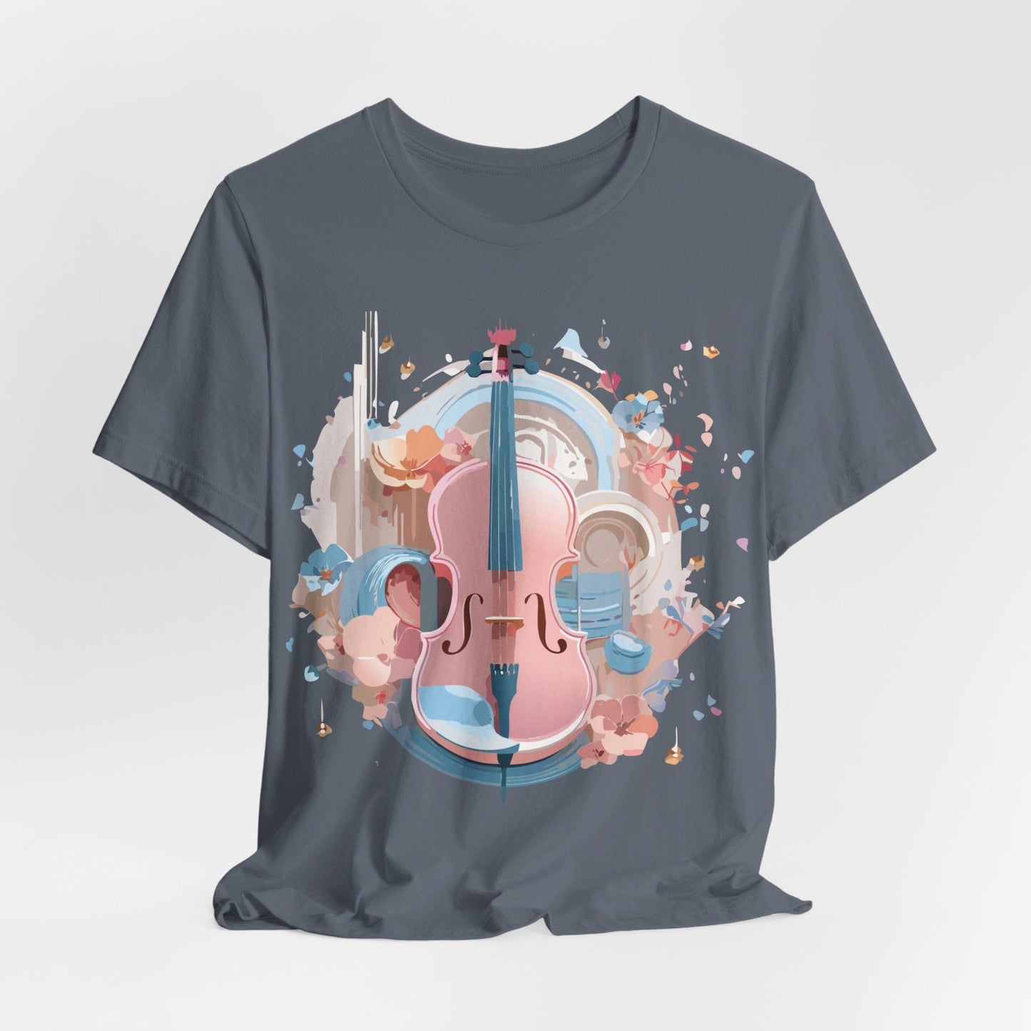 Music T Shirt Unisex Graphic Tee By Adelpha Art Design Vintage Inspired Short Sleeve