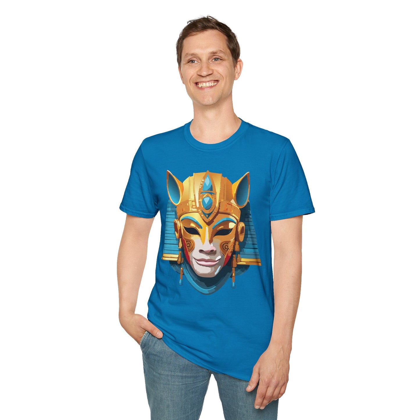 Mask Graphic Unisex Cotton Masquerade Design Artwork Tee 24