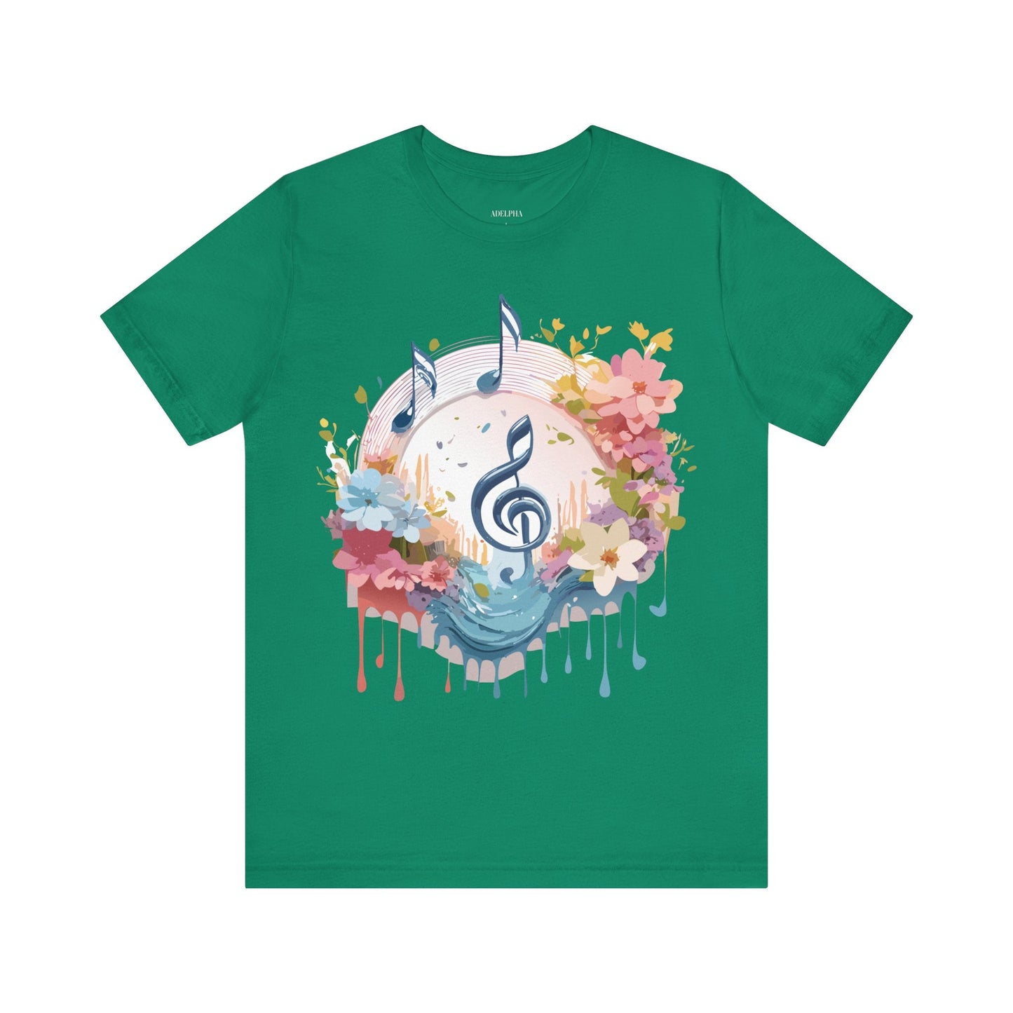 Adelpha Graphic Music T Shirt Unisex Jersey Short Sleeve Tee With Vintage Artwork