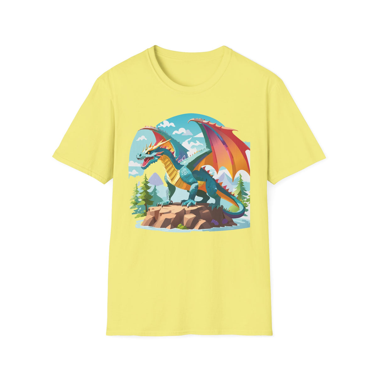 Dragon Graphic Tee Gildan Unisex 100 Cotton Tee Shirt with Animals Design h14