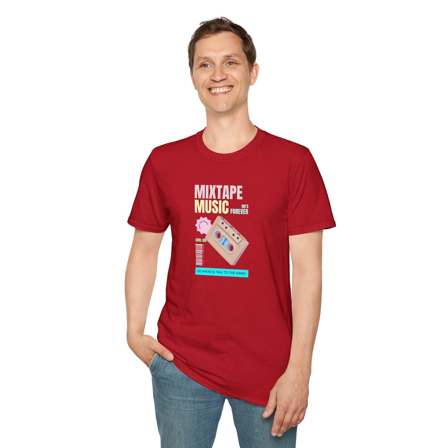 Mixtape Music T-Shirt Unisex Cotton Retro Cassette Graphic Tee