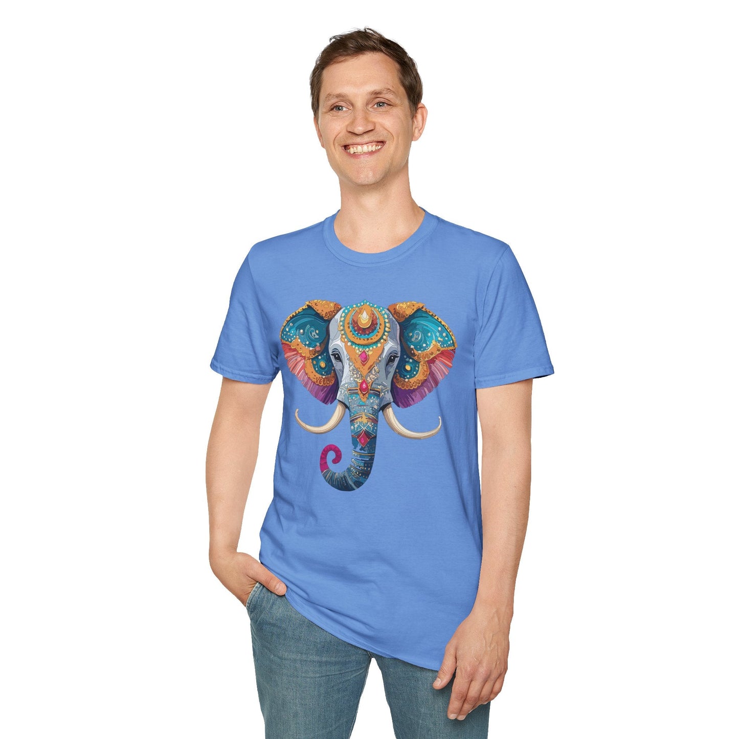 Elephant Shirt Unisex Elephant Tee Softstyle Cotton Gildan 64000 Animal Tee Graphic Elephant Tee