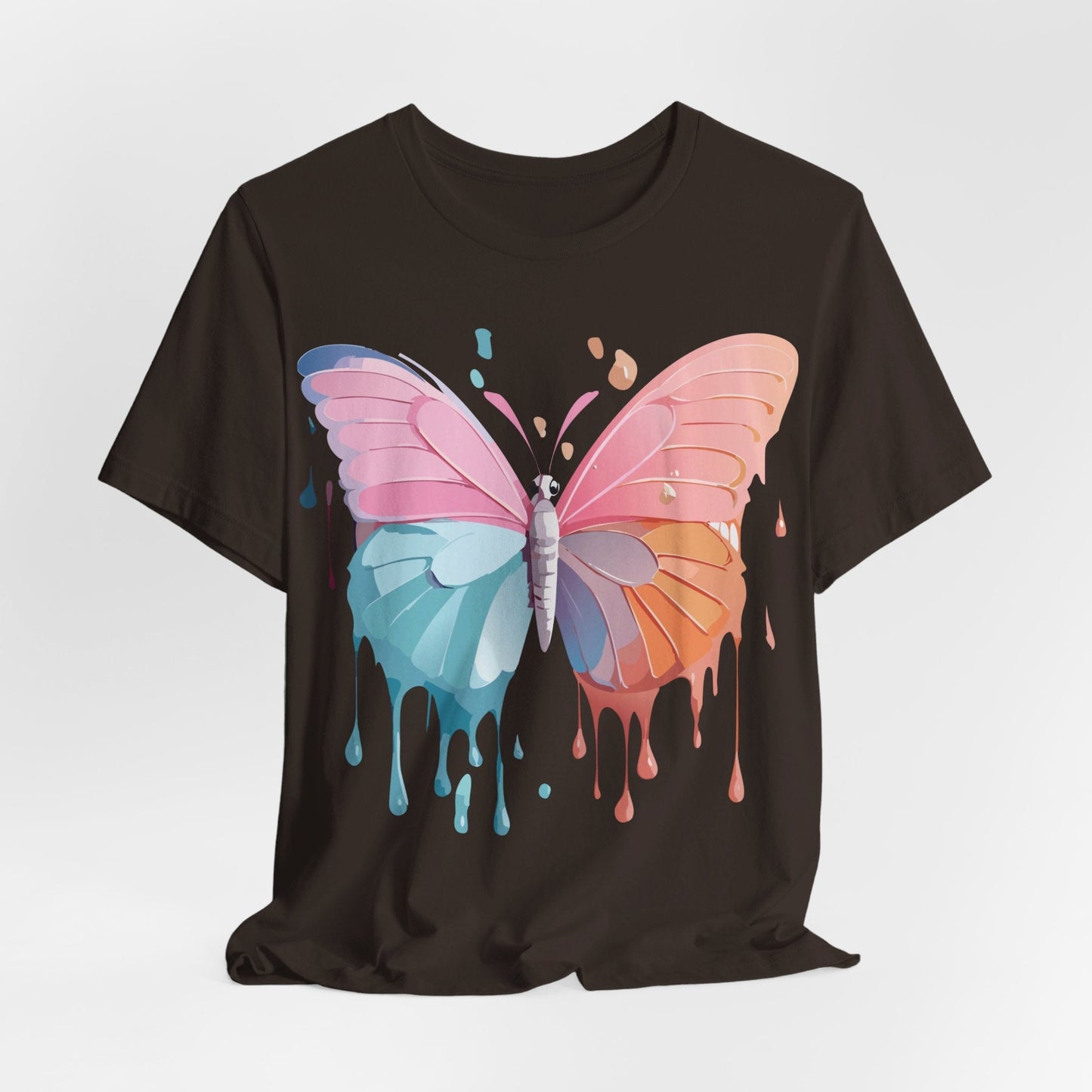 Butterfly Graphic Unisex 100 Cotton Lightweight Vintage Design Jersey Tee 92