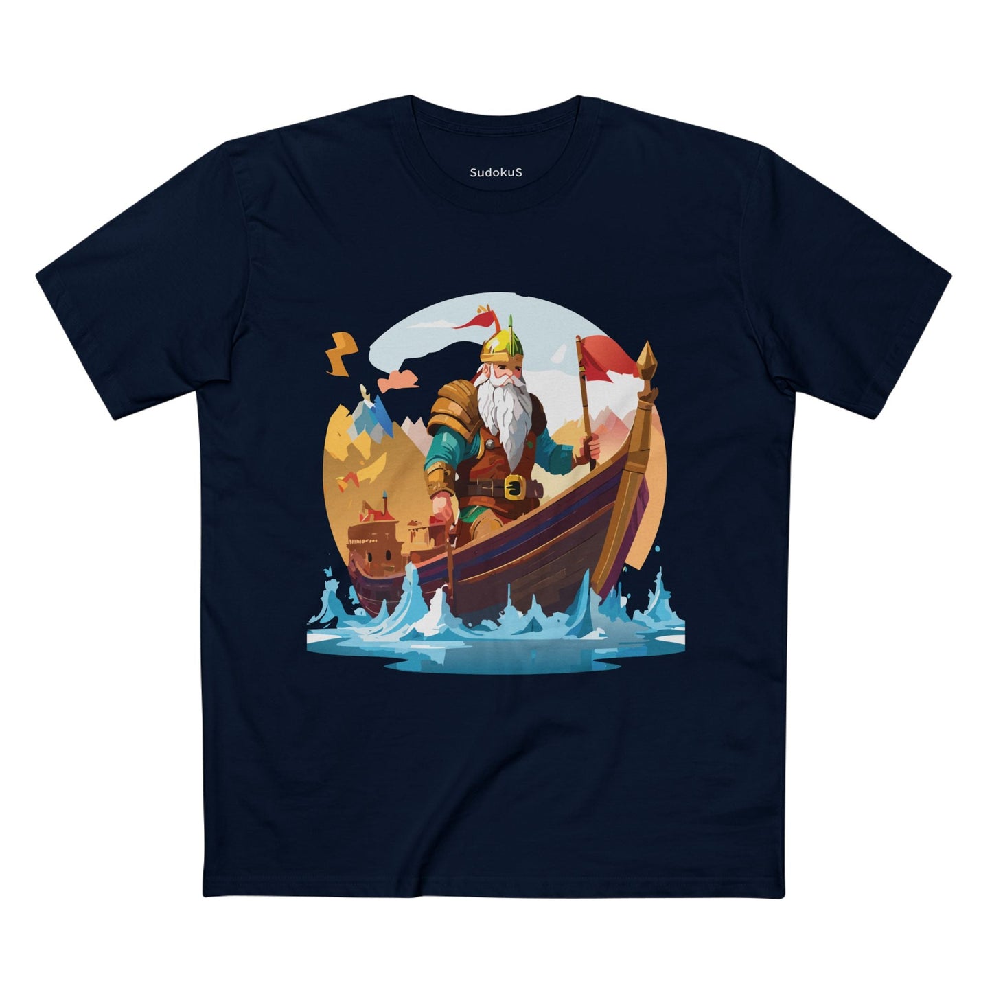 Viking Graphic Unisex 100 Cotton Staple Tee 1