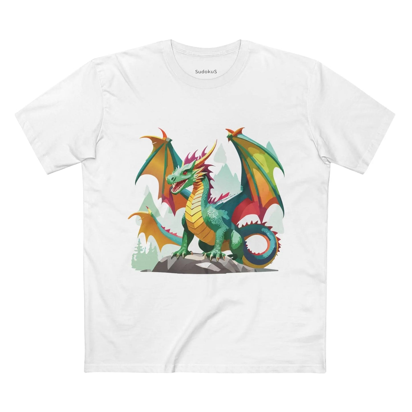 Dragon Graphic Unisex 100 Cotton Staple Tee 27