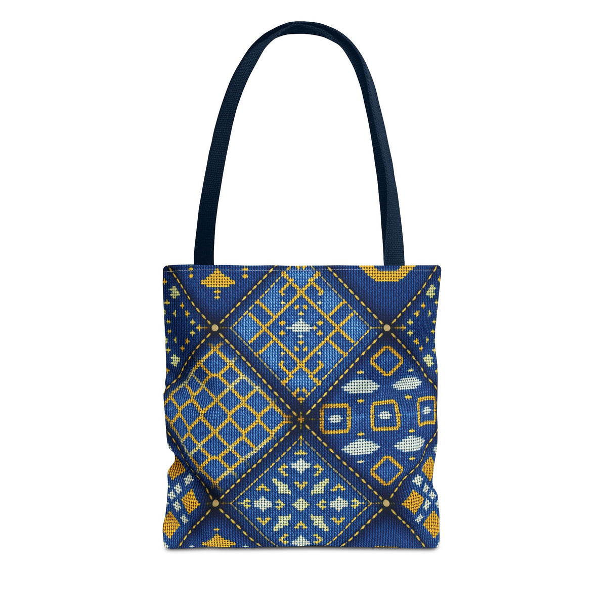 Denim Fabric Imitation Print Unisex Canvas Bag Poly Spun 3 Sizes Tote Bag 189-1