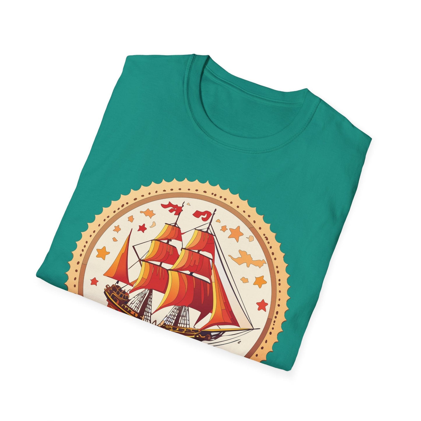 Ship T Shirts Frigate Vessel Tee Shirt Unisex Short Sleeve Gildan Softstyle 100 Percent Cotton