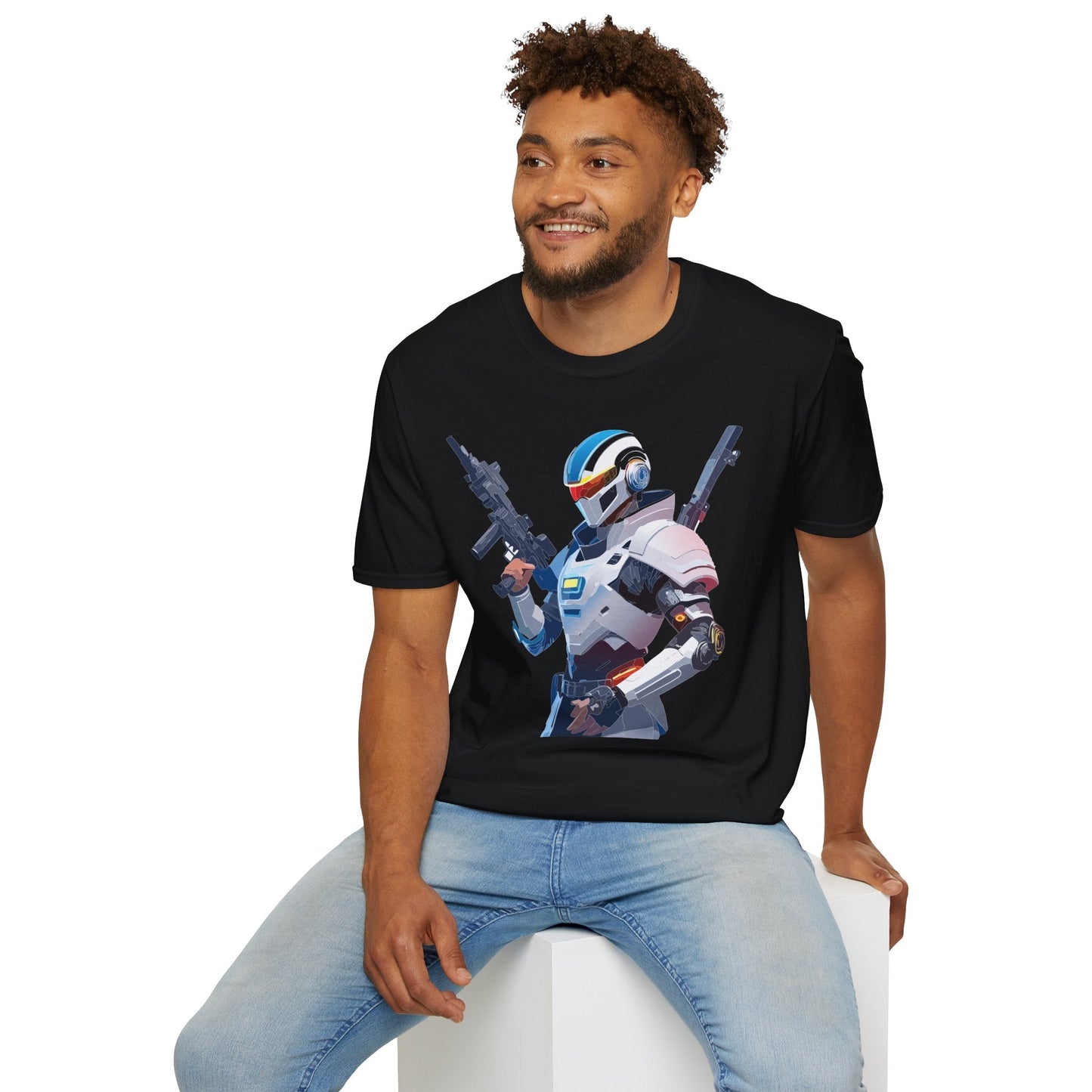 Robocop T Shirt Unisex Gildan Softstyle 64000 100 Percent Ring Spun Cotton Tee Premium