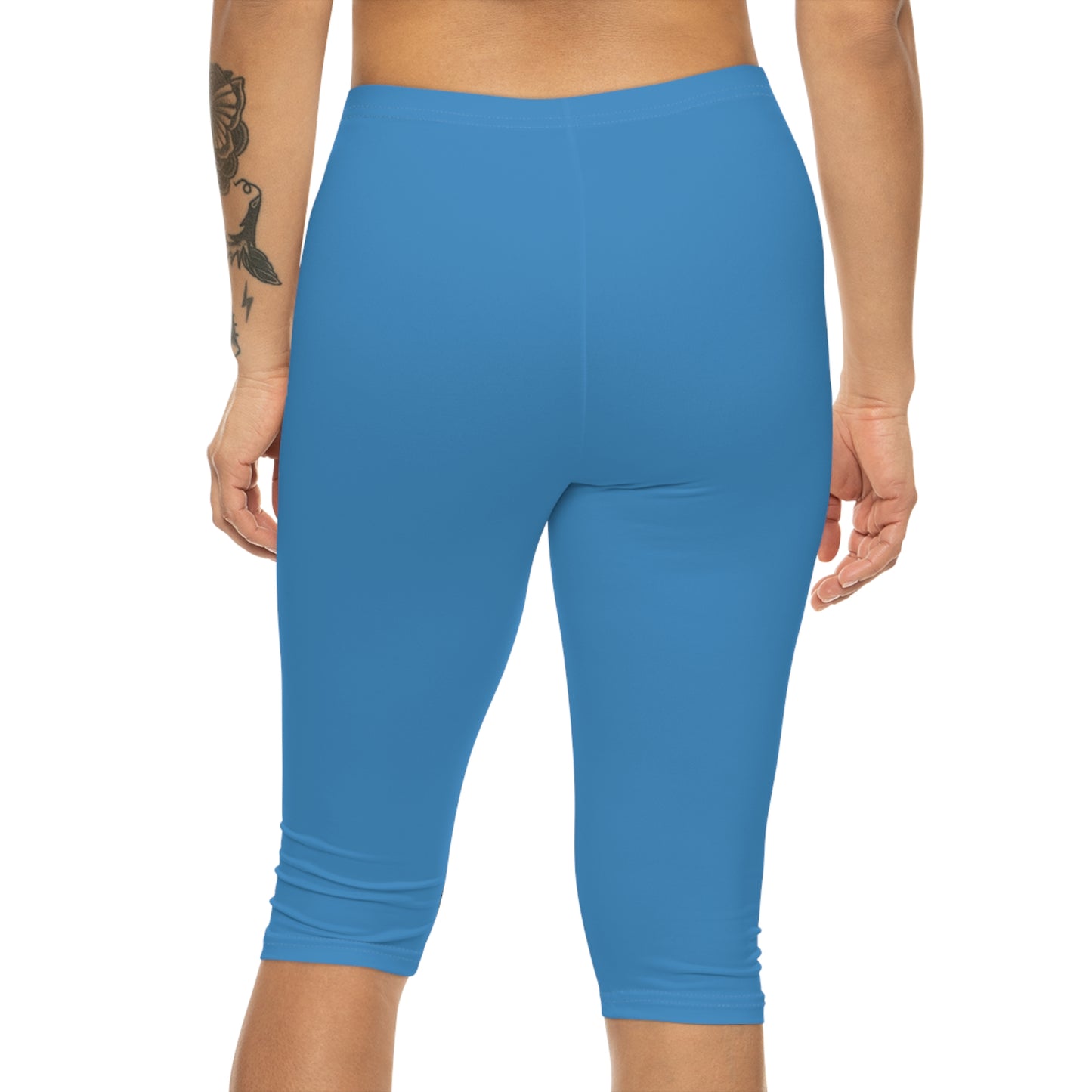 Blue Bell Color Women's Brushed Suede Poly Span Casual Capri Leggings XS-2XL