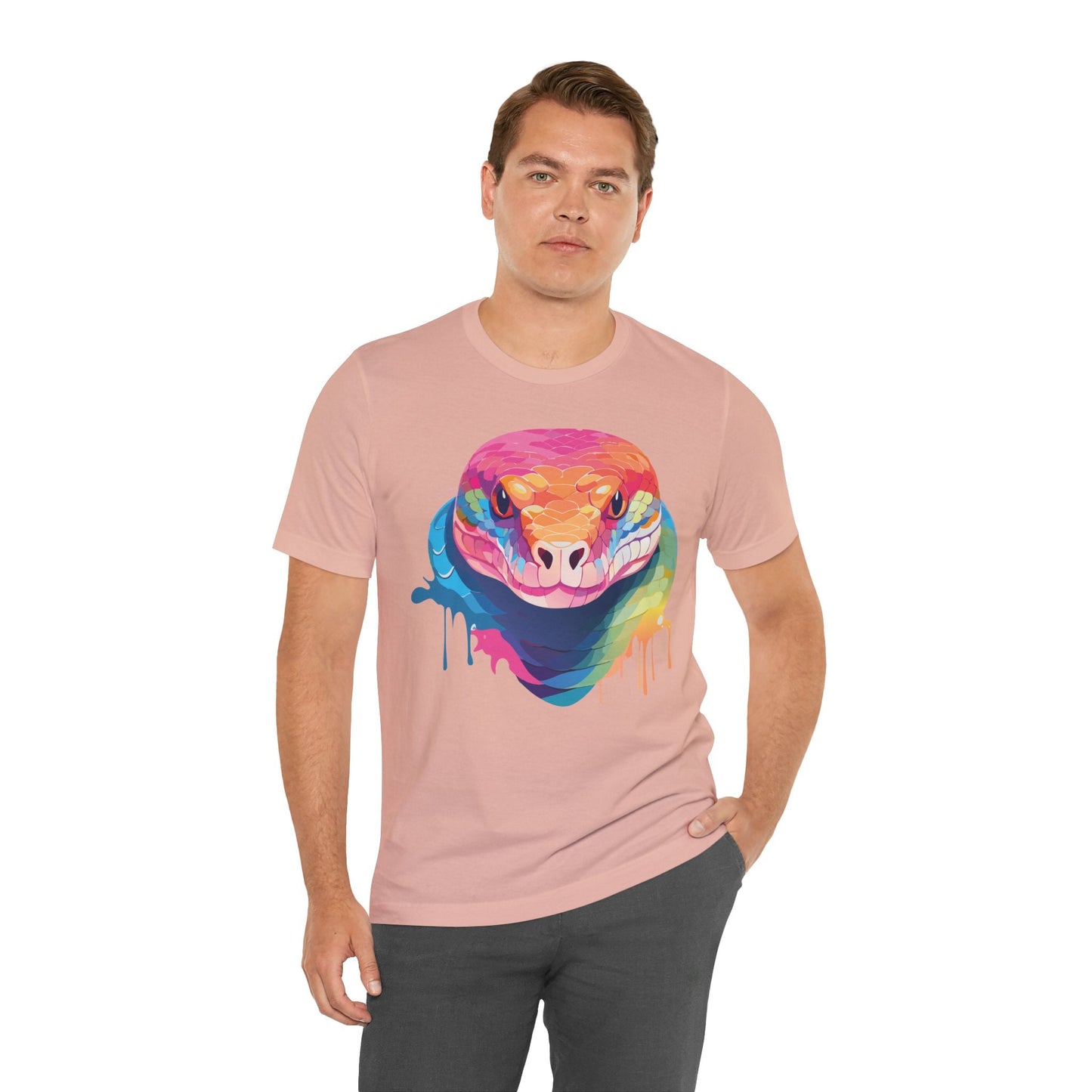 Unisex Animal Shirt With Art Design Wild Animals Graphic Print Casual Short Sleeve Tee