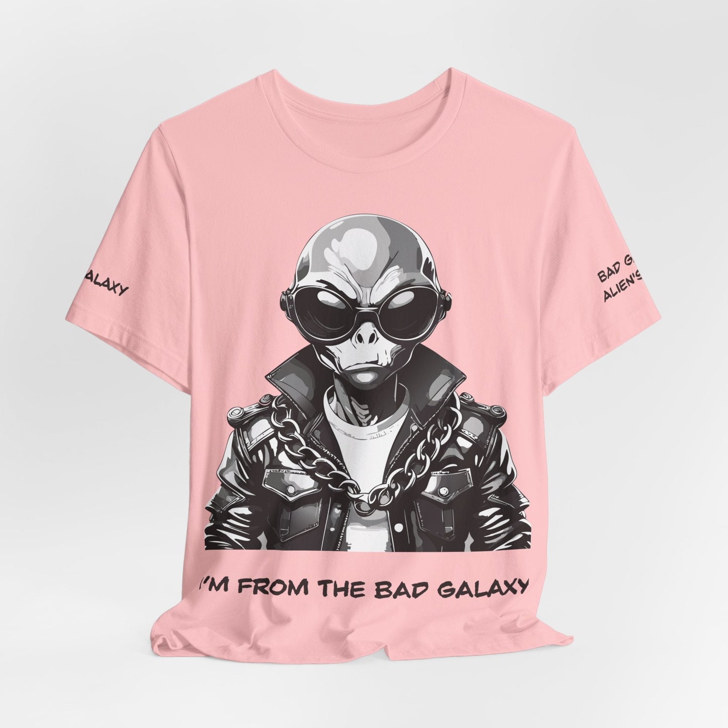 Bad Galaxy Alien Tee Shirt Made To Order 100 Percent Cotton Lightweight Eco Friendly Inks