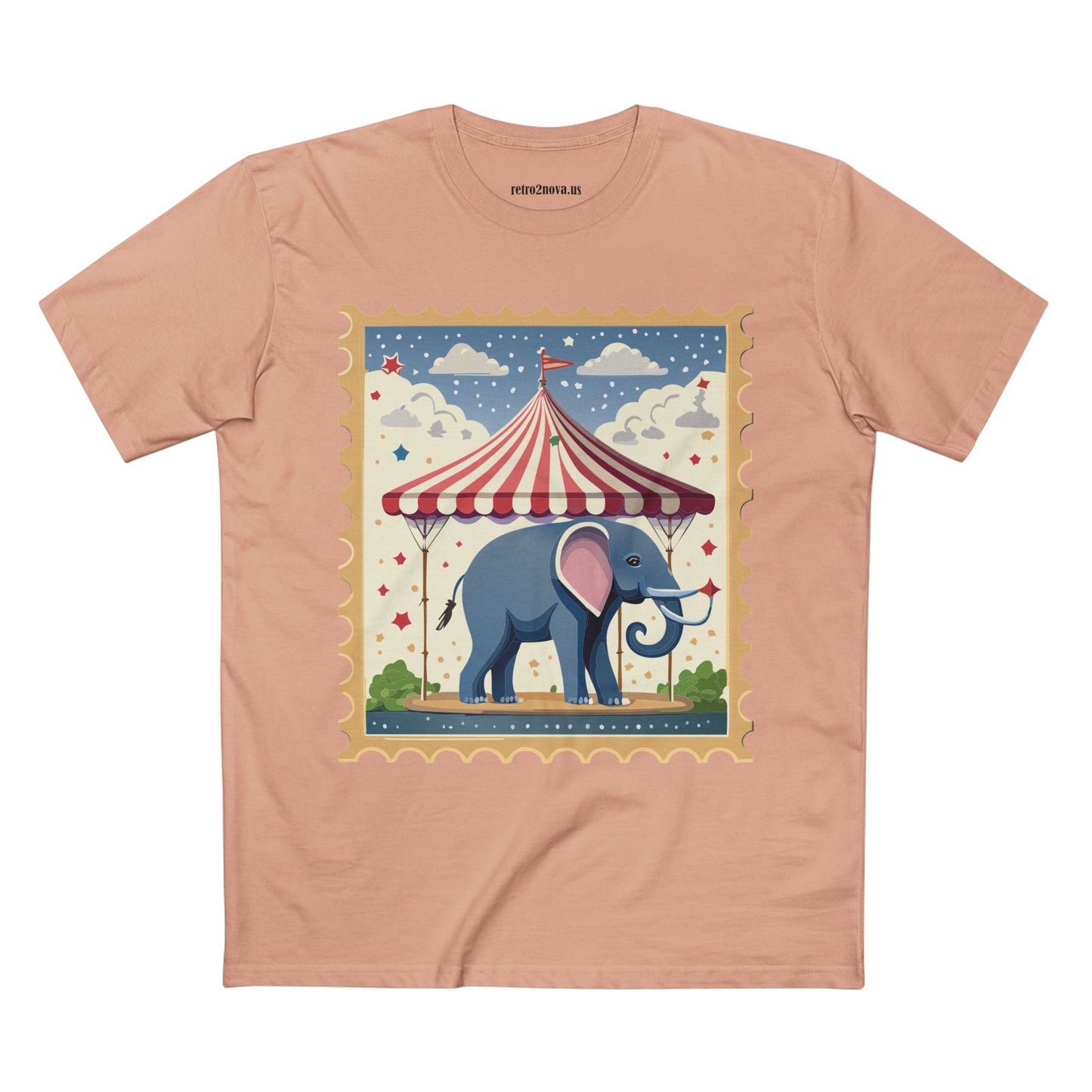 Stamp Shirt Postage Stamp Tee Unisex Premium Cotton Original Art Design Retro2Nova Collection