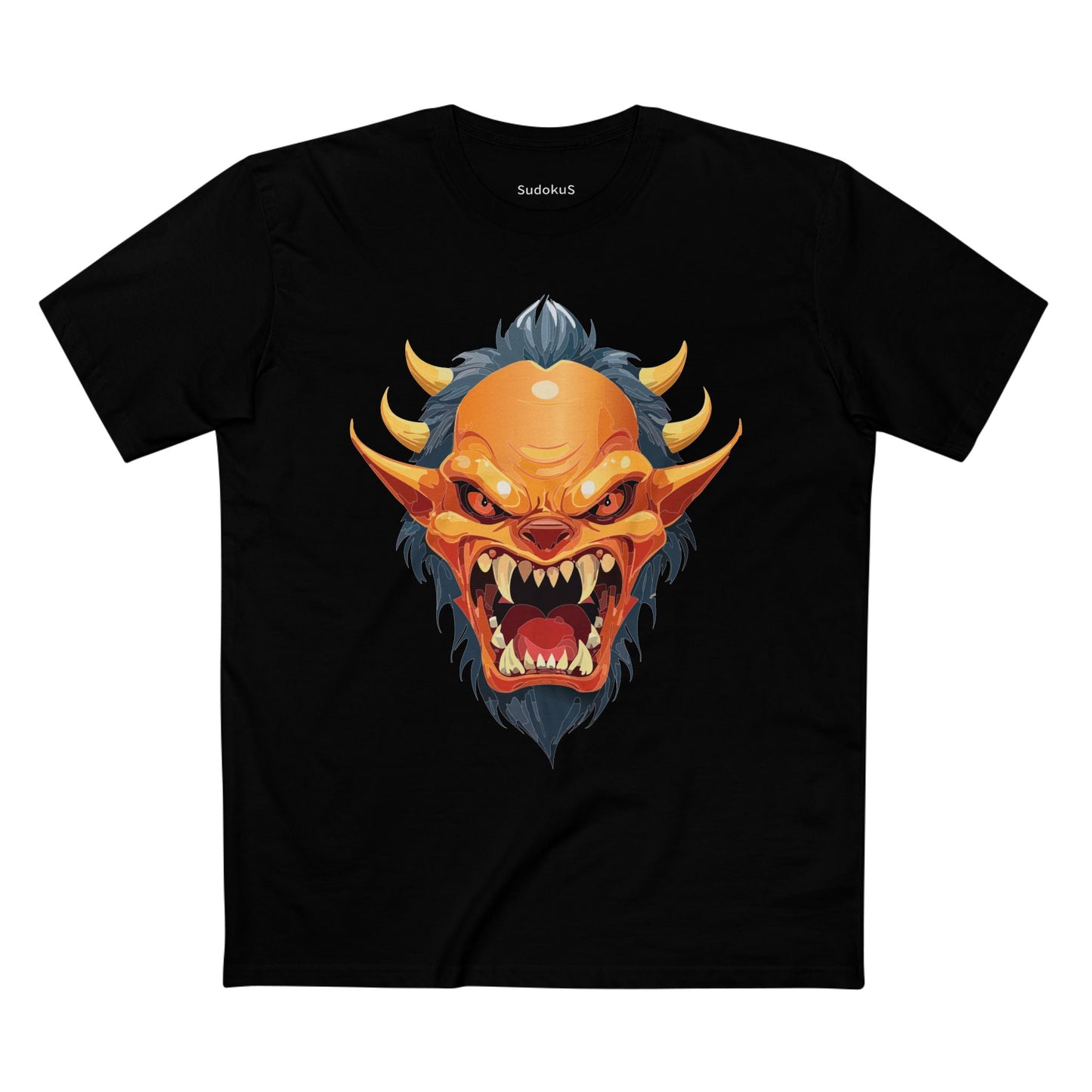 Cartoon Monsters Graphic Unisex 100 Cotton Staple Tee 8